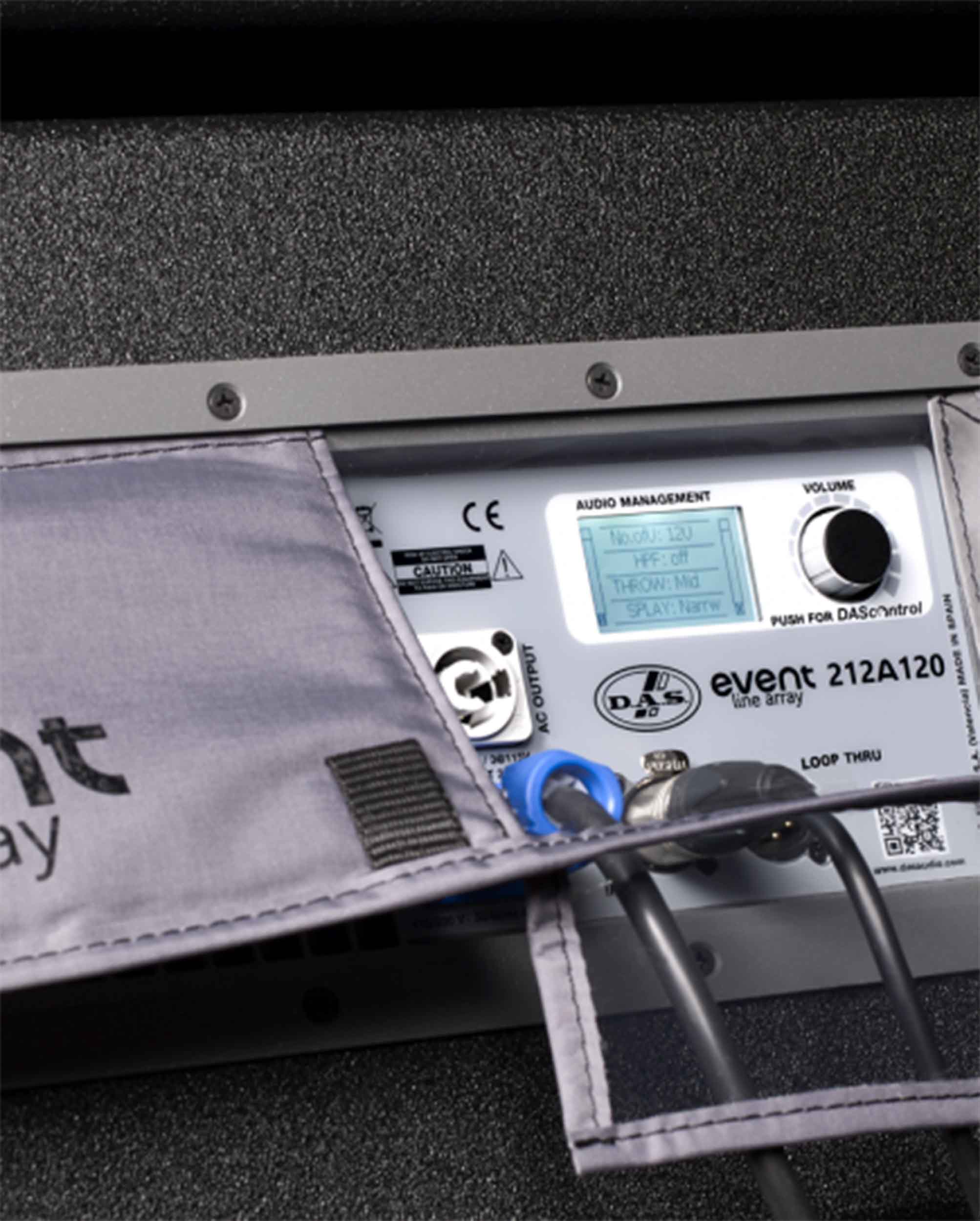 DAS Audio EVENT-212.120A, 3-Way 12-Inch 3000W Powered Line Array Speaker Module with DSP Processor - Black by DAS Audio