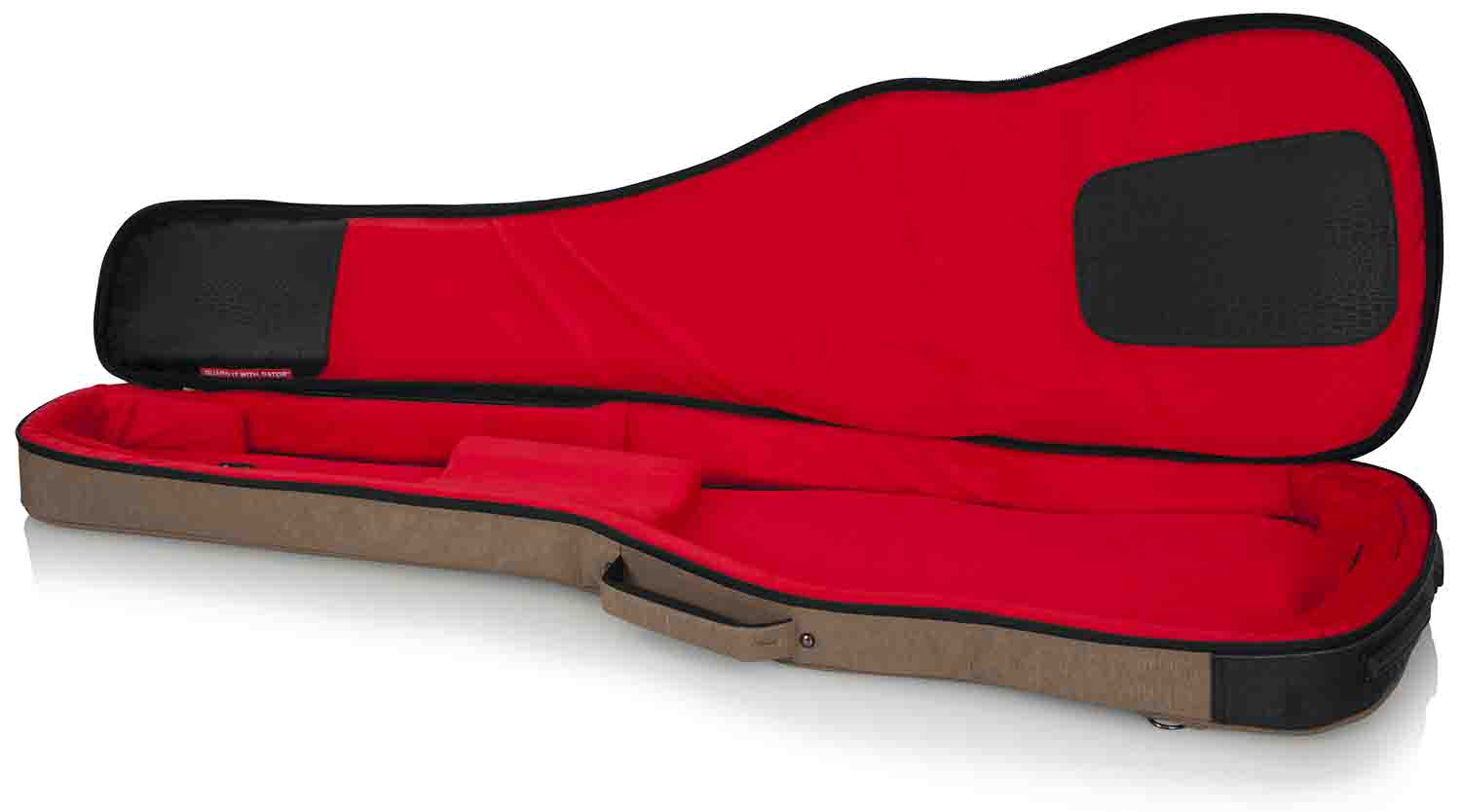Gator Cases GT-BASS-TAN Transit Series Bass Guitar Gig Bag with Tan Exterior by Gator Cases