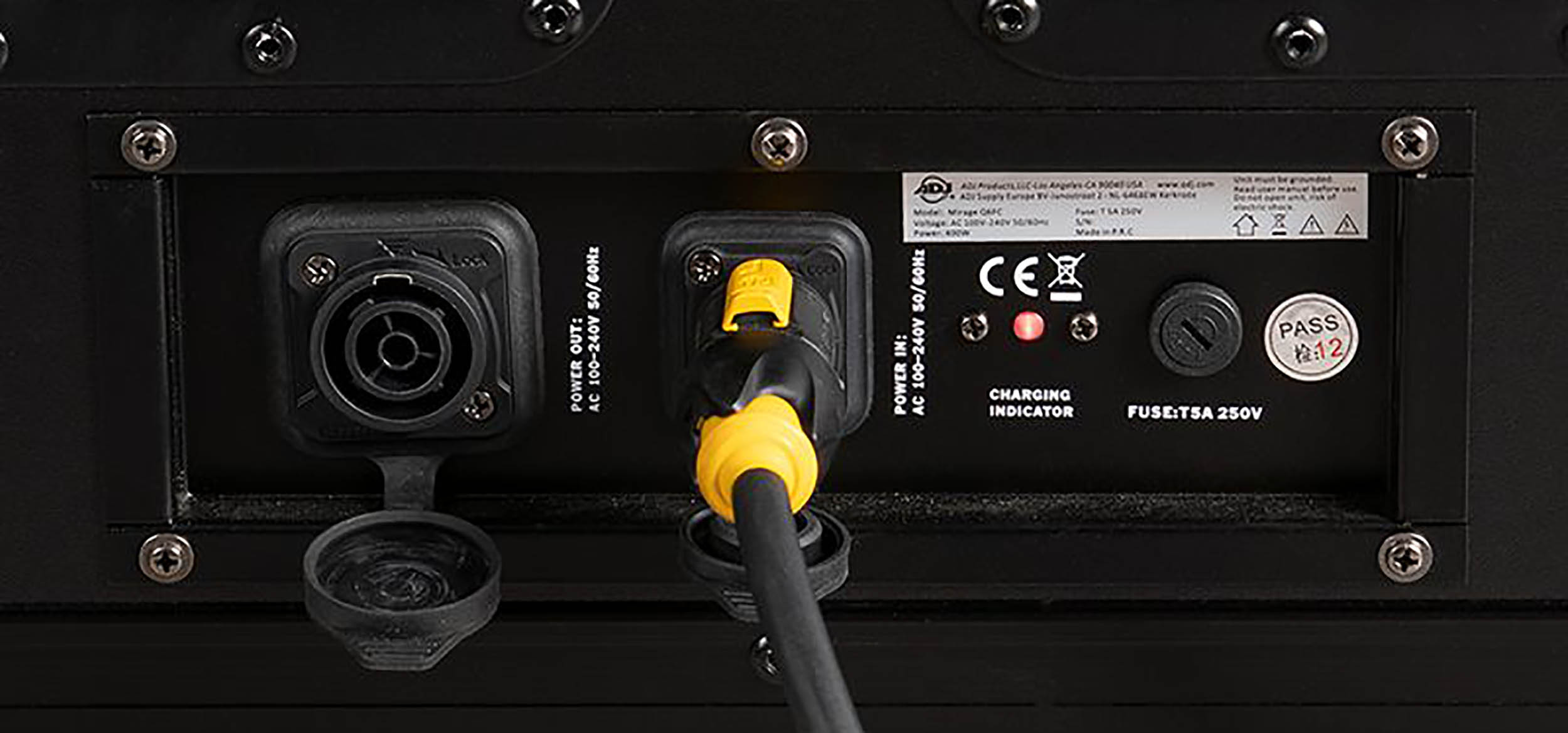 ADJ Mirage Q6 Pak Black, All-in-One Battery-Powered Event Up Lighting System by ADJ