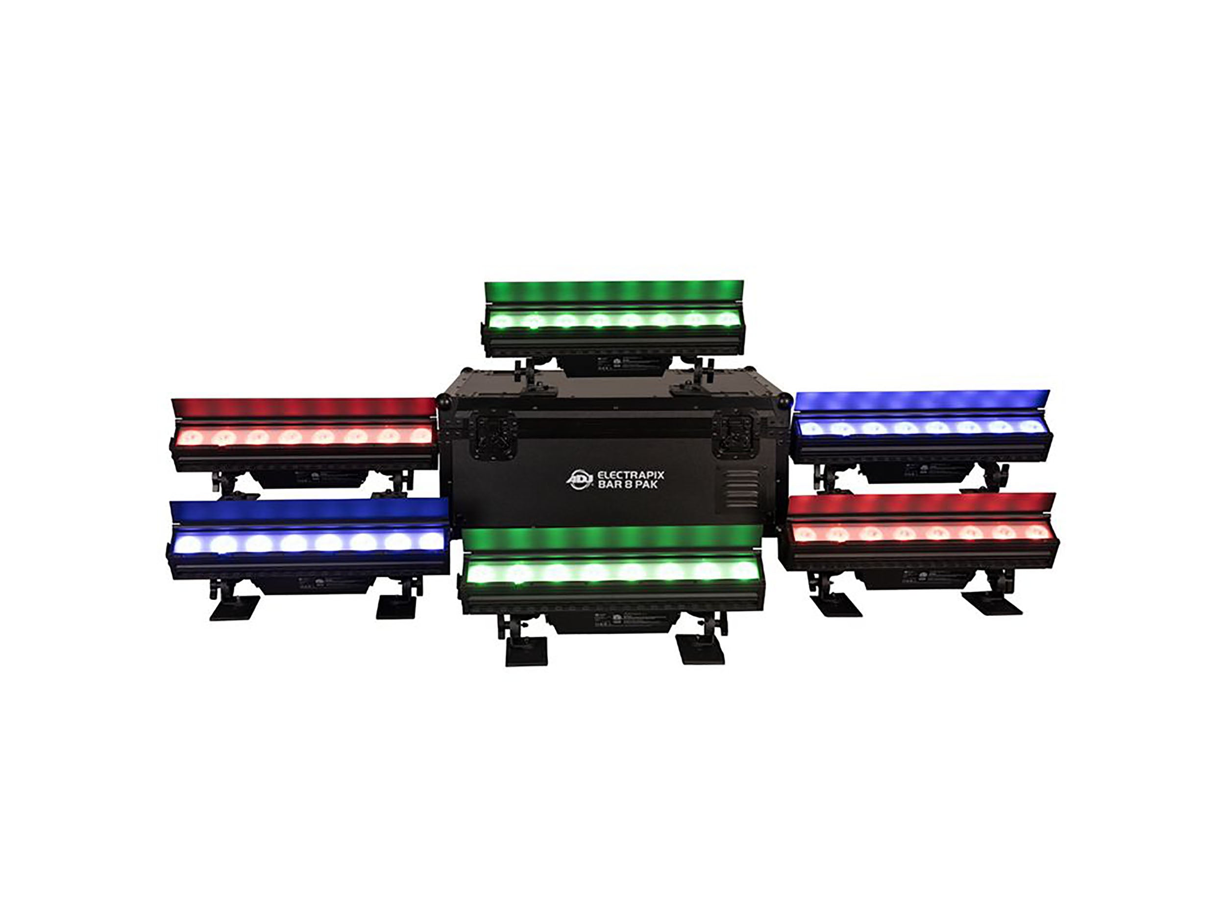ADJ ElectraPix Bar 8 Pak, Battery-Powered Wireless DMX LED Linear Fixture by ADJ