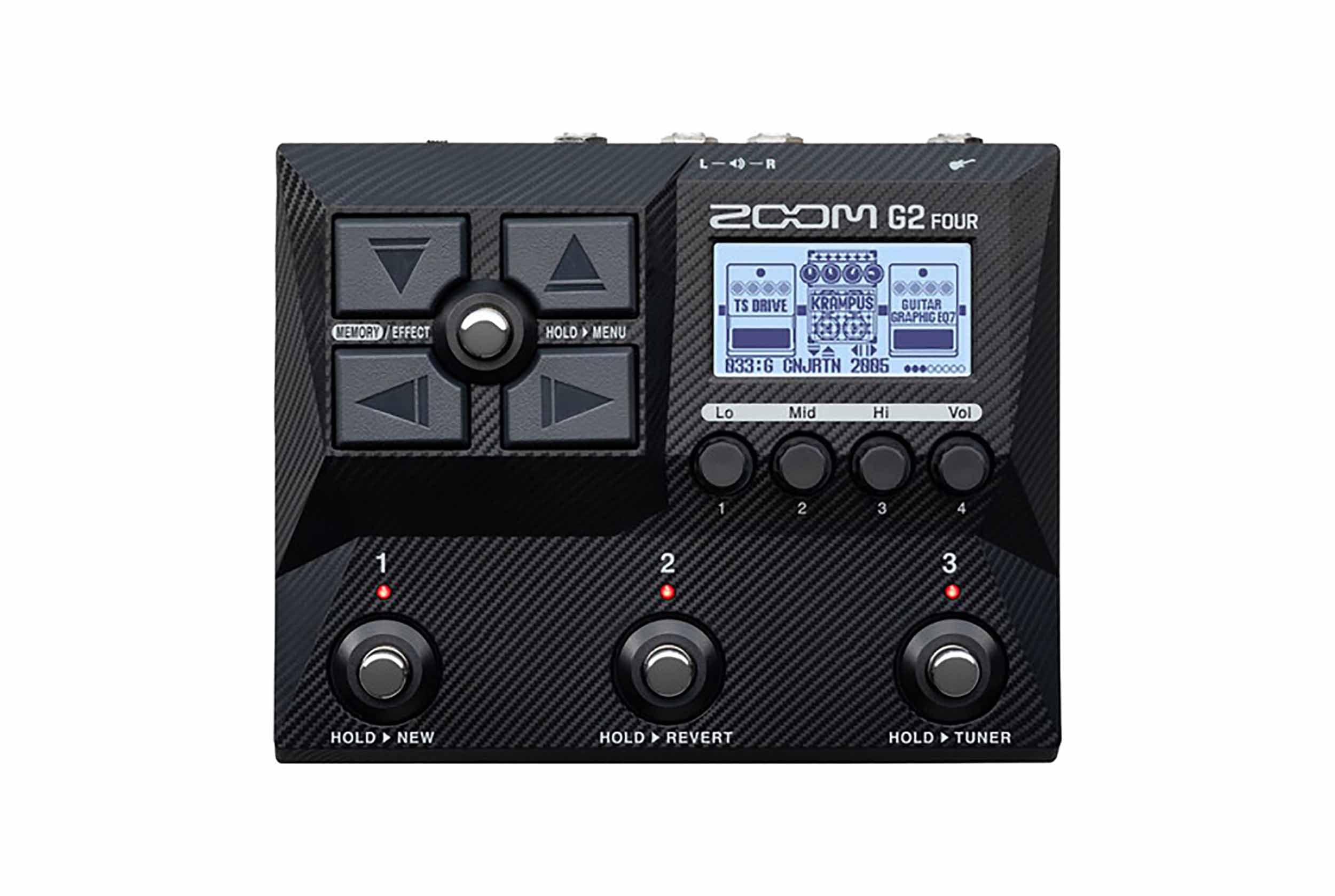ZOOM G2 Four, Multi-Effect Guitar Pedal - Black by Zoom