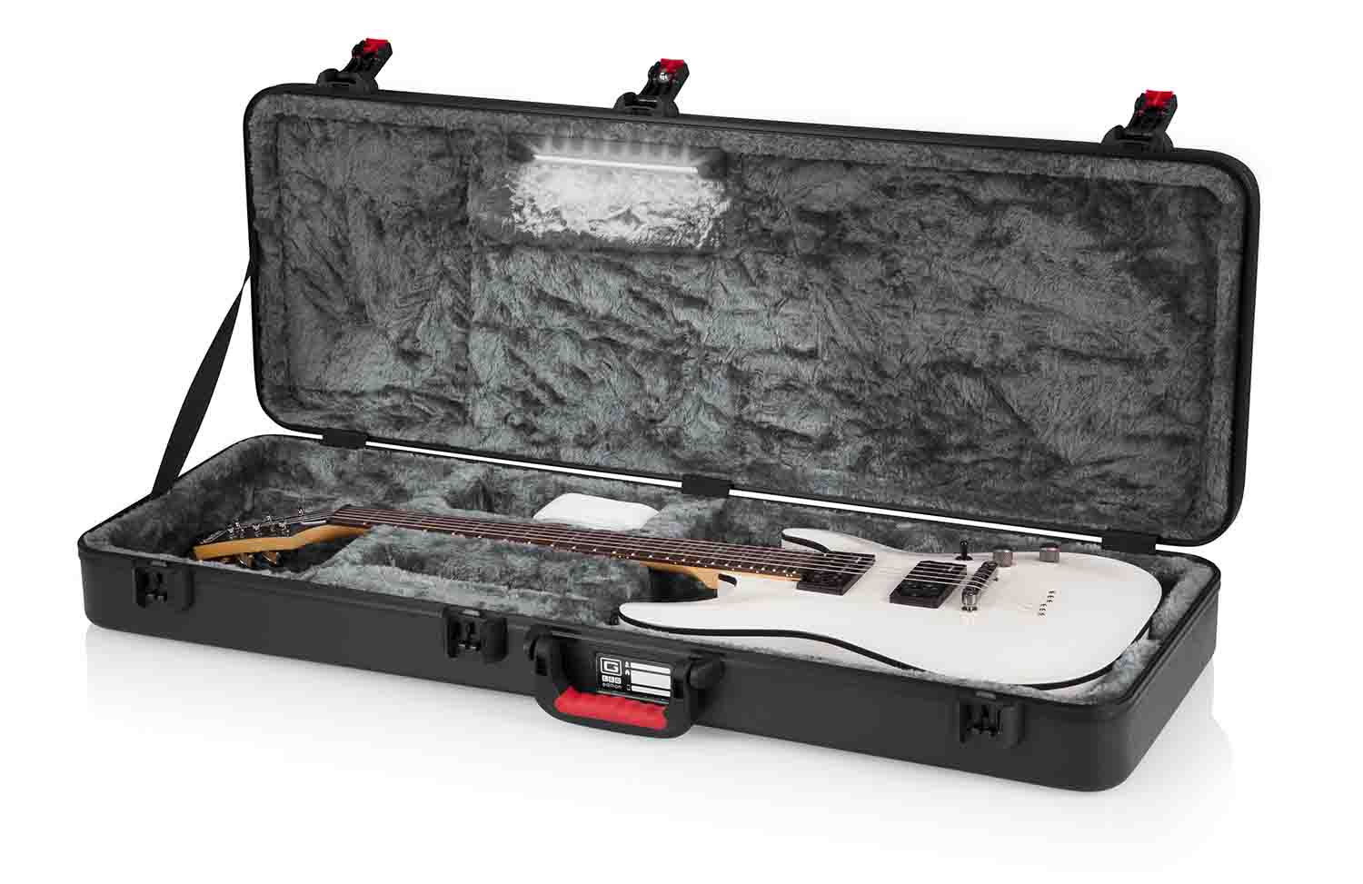 Gator Cases GTSA-GTRELEC-LED Guitar Case for Standard Electric Guitars - LED Edition - Hollywood DJ
