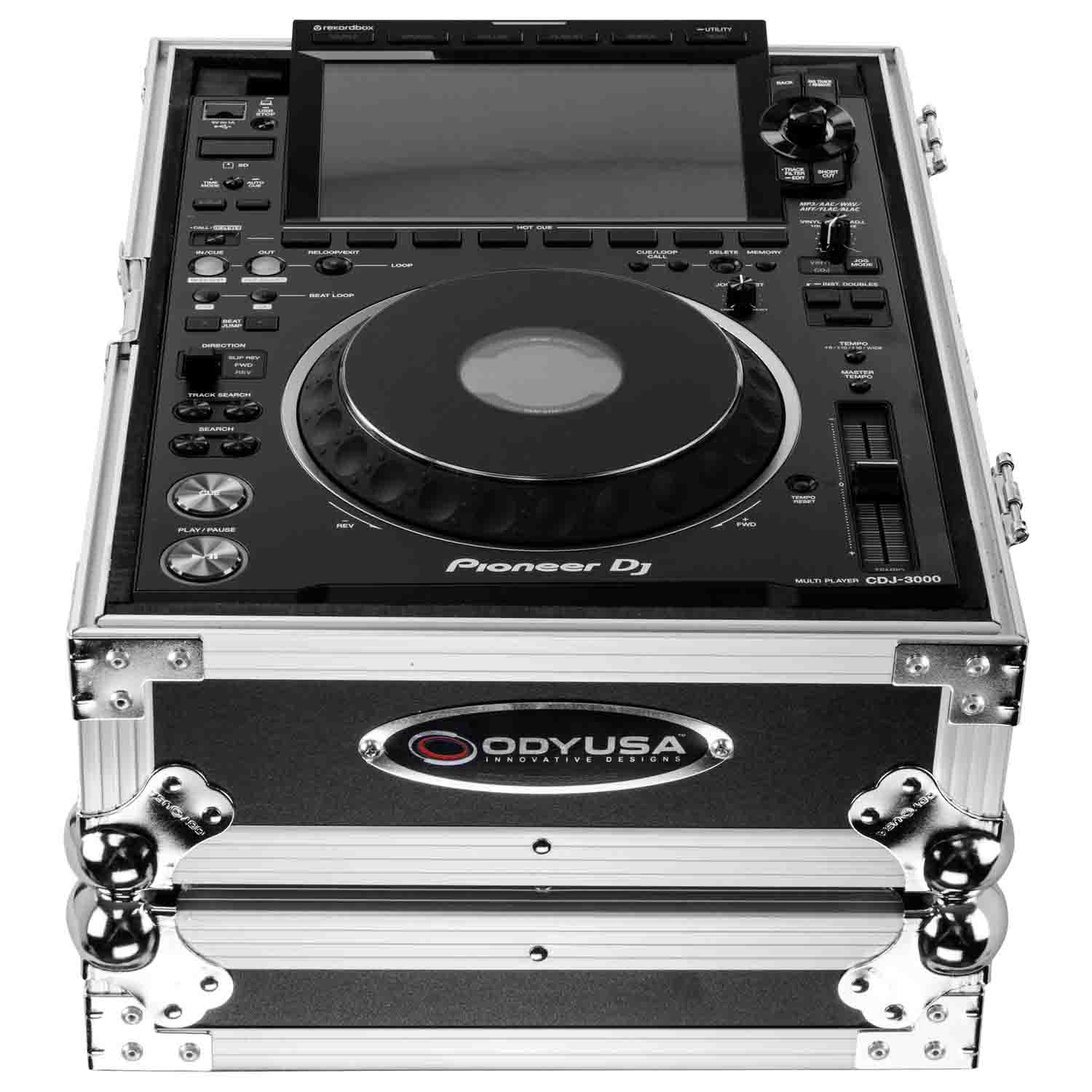Odyssey FZ3000 DJ Flight Case for Pioneer CDJ3000 with Removable Back Panel - Hollywood DJ