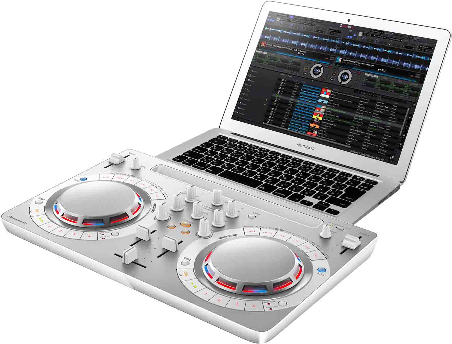 B-Stock: Pioneer DJ DDJ-WeGO4-W 2-Channel DJ Controller for Wedj - White - Hollywood DJ