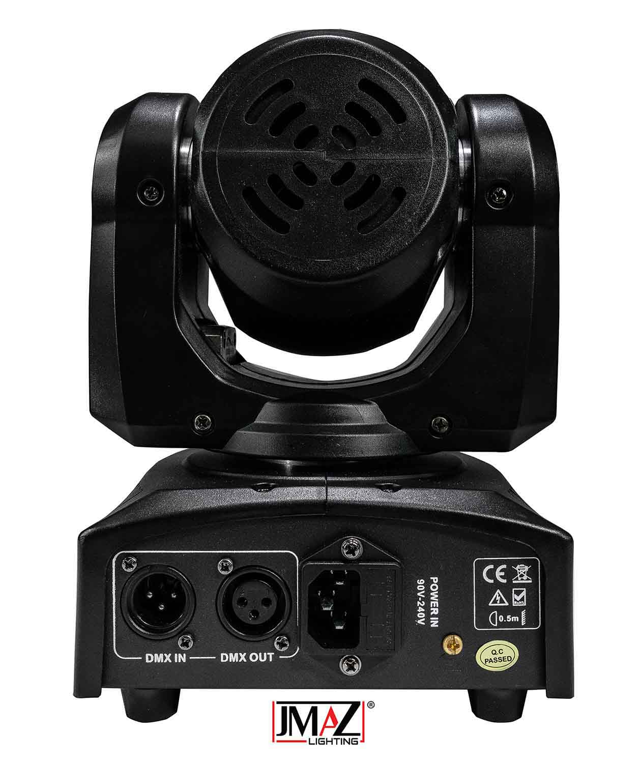 JMAZ JZ3006 Crazy Beam 40 Fusion LED Moving Head With 12 Tri-Color (RGB) LED Ring - Hollywood DJ
