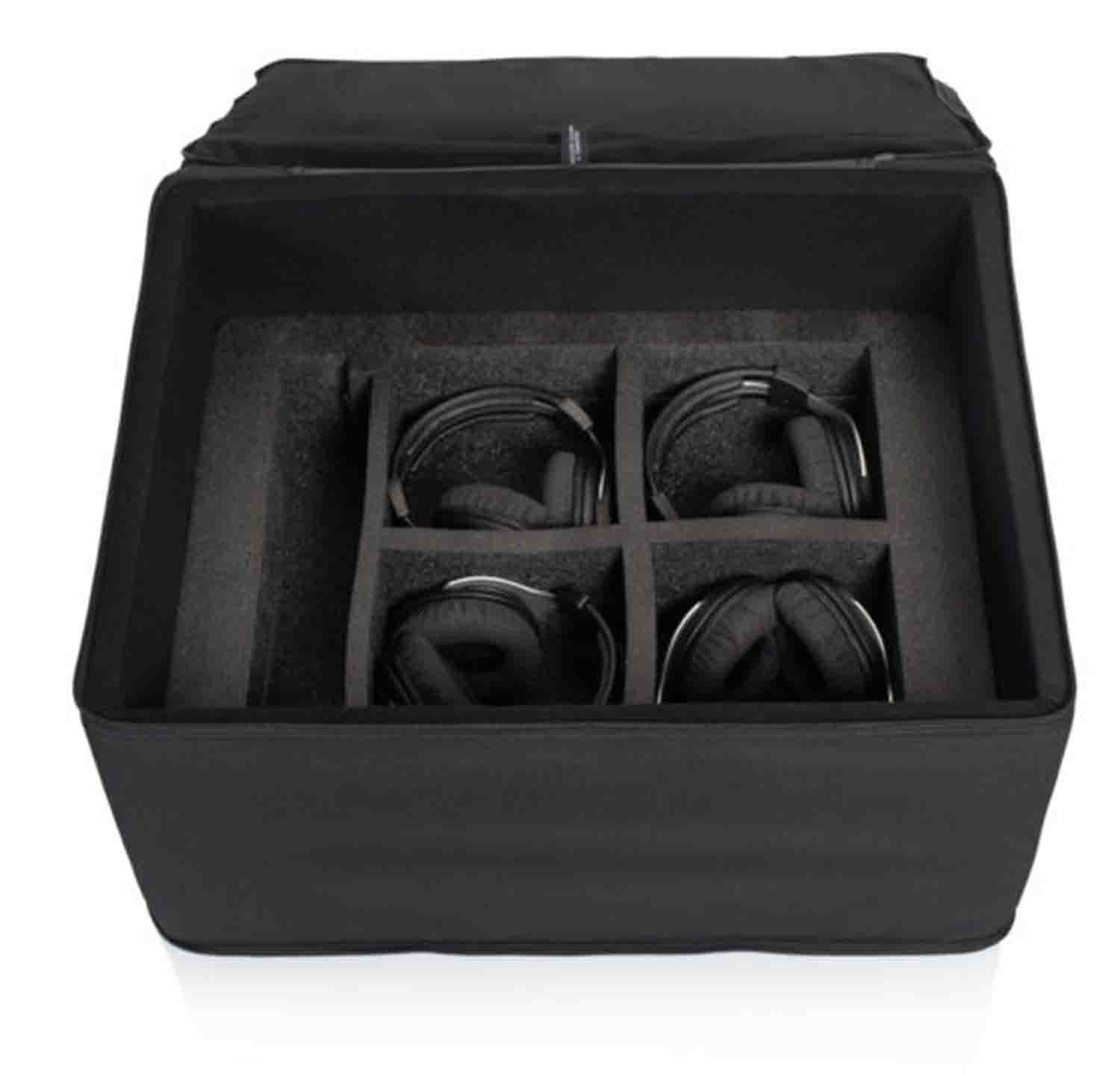 Gator Cases GL-RODECASTER4 Lightweight Case for RODECaster Pro Podcast Mixer, Four Headphones and Four Mics - Hollywood DJ