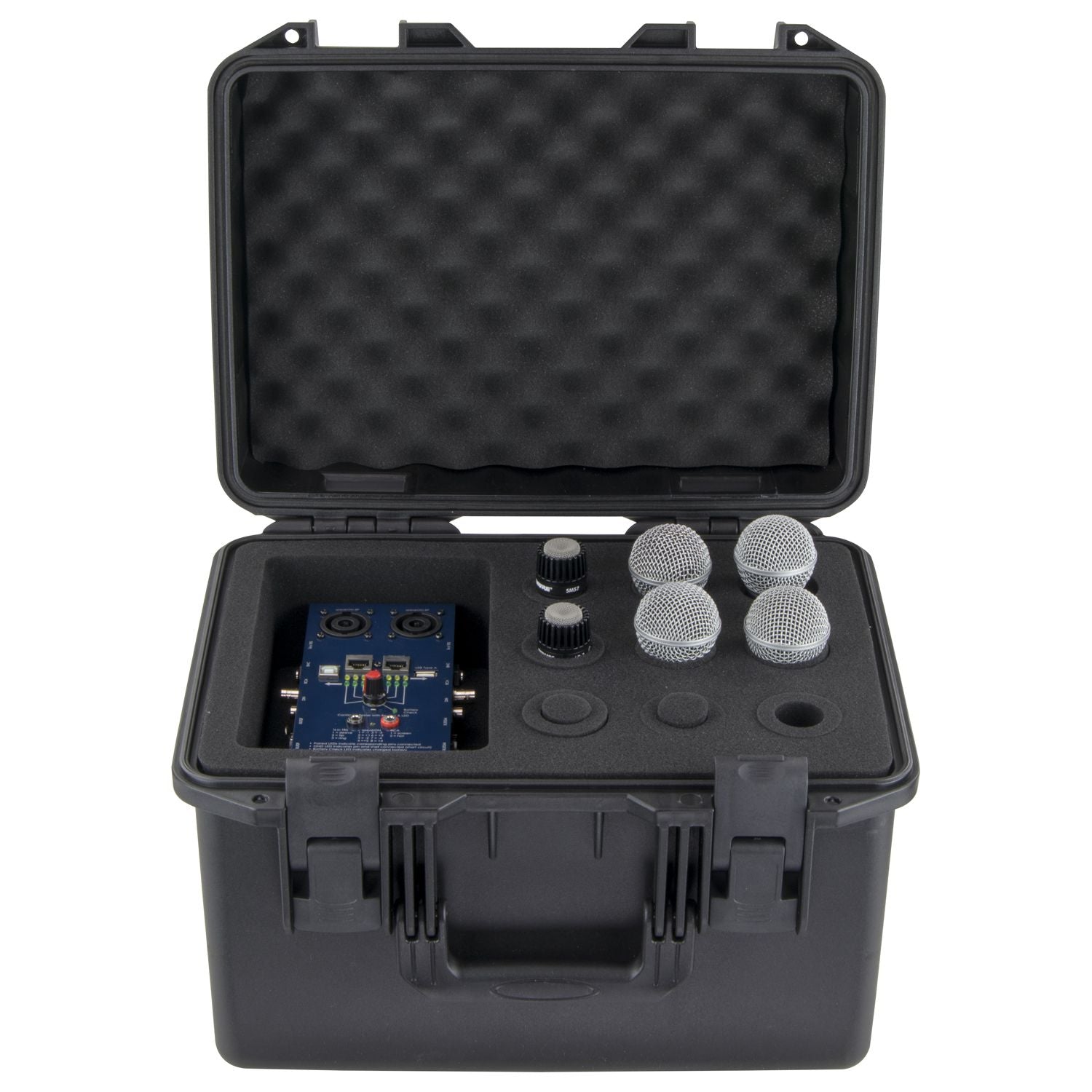 Odyssey VUMIC09 Handheld Microphone Case (Holds 9) With Storage Compartment Odyssey