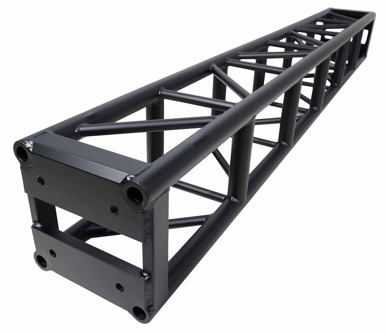 ProX XT-BT1208 BLK, 3mm Wall BoltX Black Bolted 12 Inch Professional Box Truss Segment - 8 Feet - Hollywood DJ