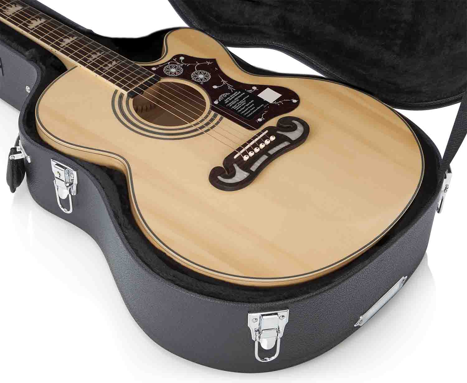 Gator Cases GW-JUMBO Deluxe Wood Case for Jumbo Acoustic Guitars - Hollywood DJ