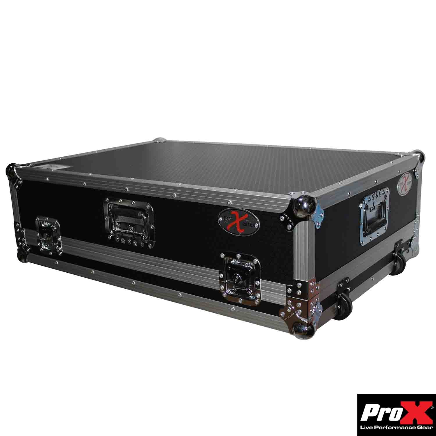 ProX XS-AHQU32W DJ Case For Allen and Heath QU-32 Mixer With Wheels - Hollywood DJ