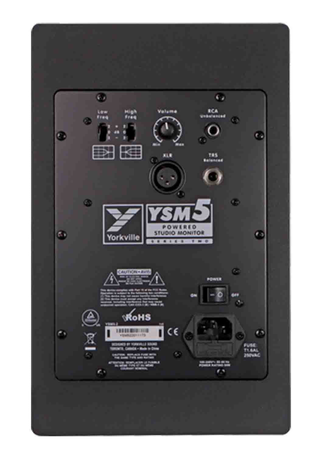 Yorkvile YSM5-2, 5-inch Powered Studio Monitors - 50W - Hollywood DJ