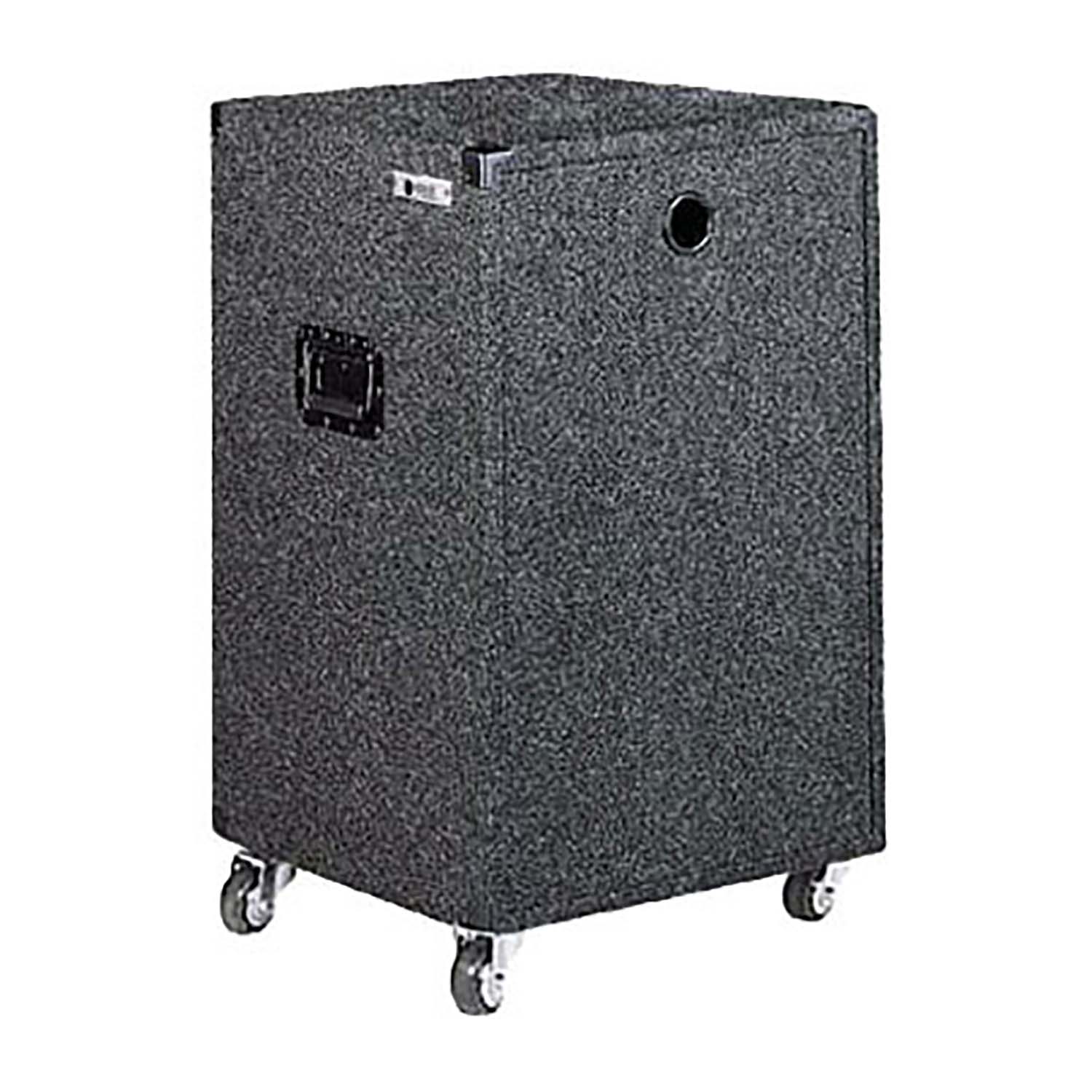 Odyssey CRE18W, 18U Carpet Amp Rack Case with Wheels - Hollywood DJ