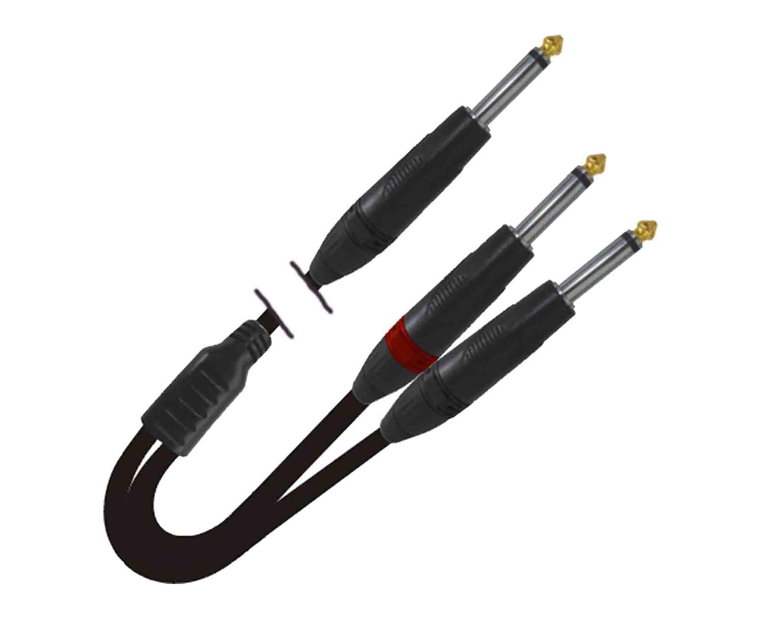 Prox XC-PYP10 1/4" TS-M to Dual 1/4" TS-M High Performance Audio Cable - 10 Feet by ProX Cases