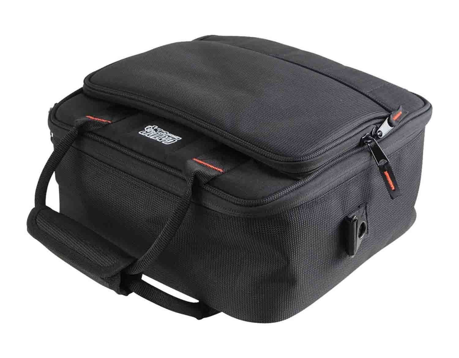 Gator Cases G-MIXERBAG-1212 Updated Padded Nylon DJ Bag for Mixer and DJ Equipment - 12″ X 12″ X 5.5″ - Hollywood DJ
