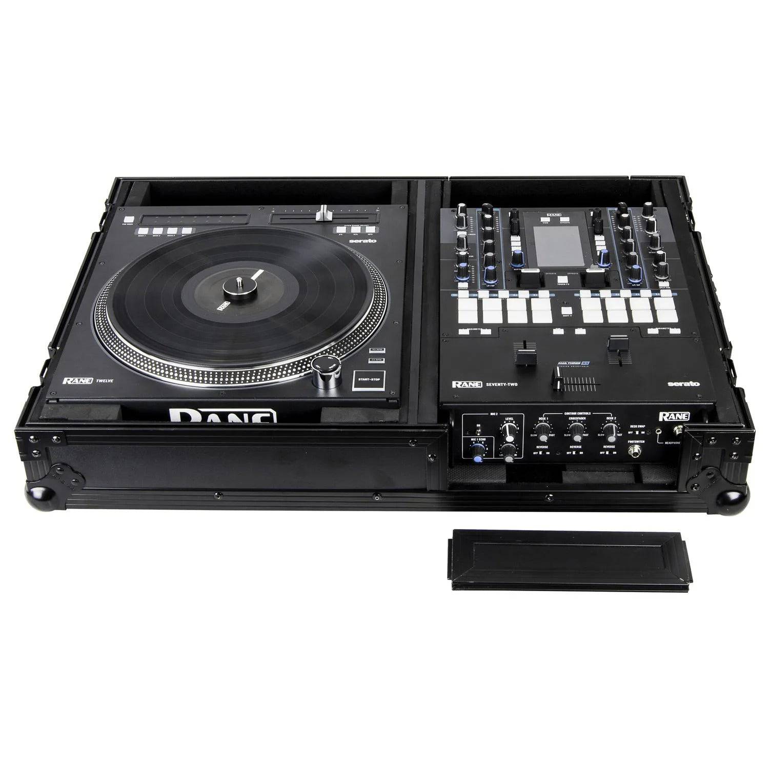 Odyssey FZ1RA1272WBL Compact Battle DJ Coffin Flight Case For Rane Twelve and Rane Seventy-Two Mixers - Hollywood DJ
