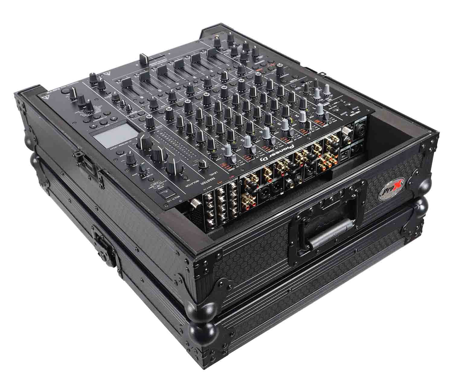 ProX XS-V10A9 BL ATA Style Flight Road Case for Pioneer DJM-A9 & DJM-V10 DJ Mixer in Black - Hollywood DJ