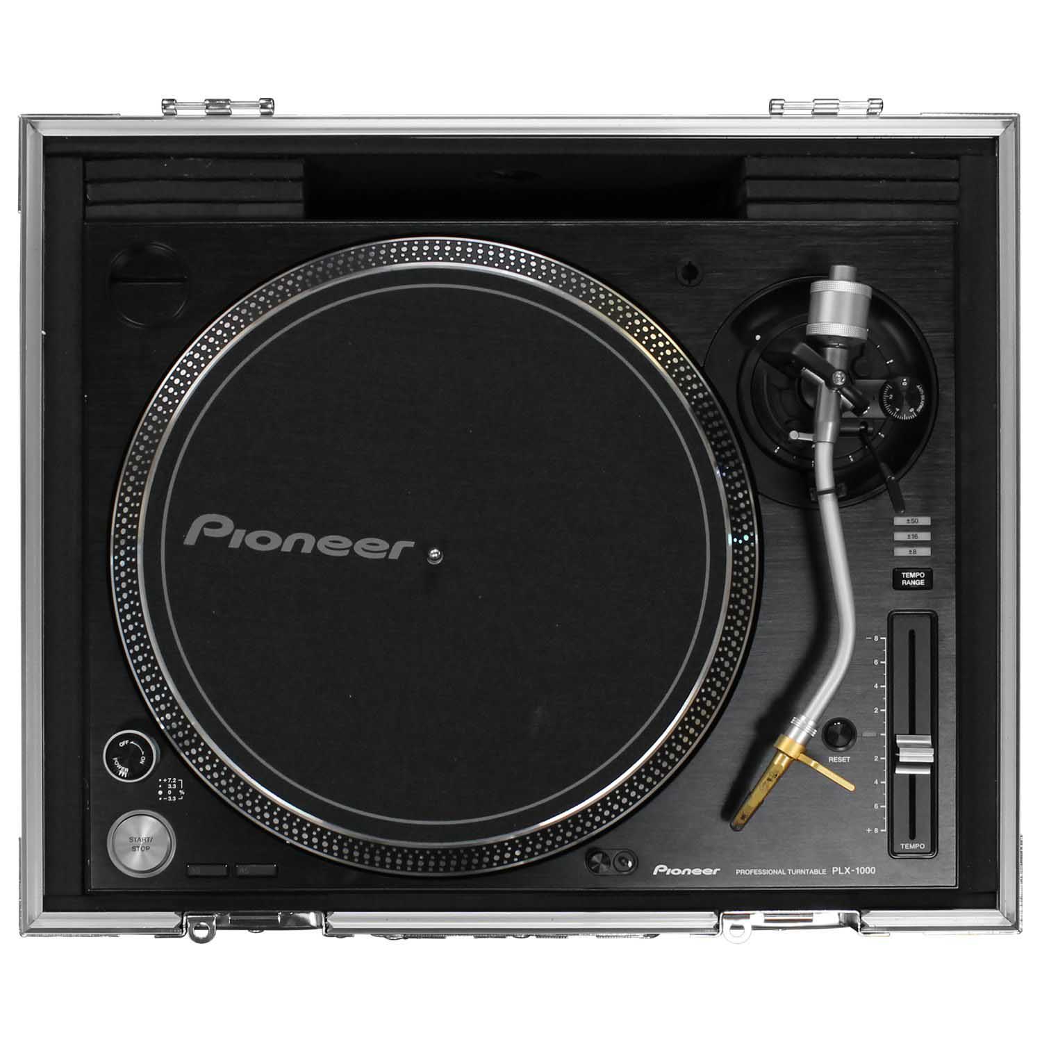 Odyssey FZ1200WT Universal White Turntable Flight Case - Hollywood DJ