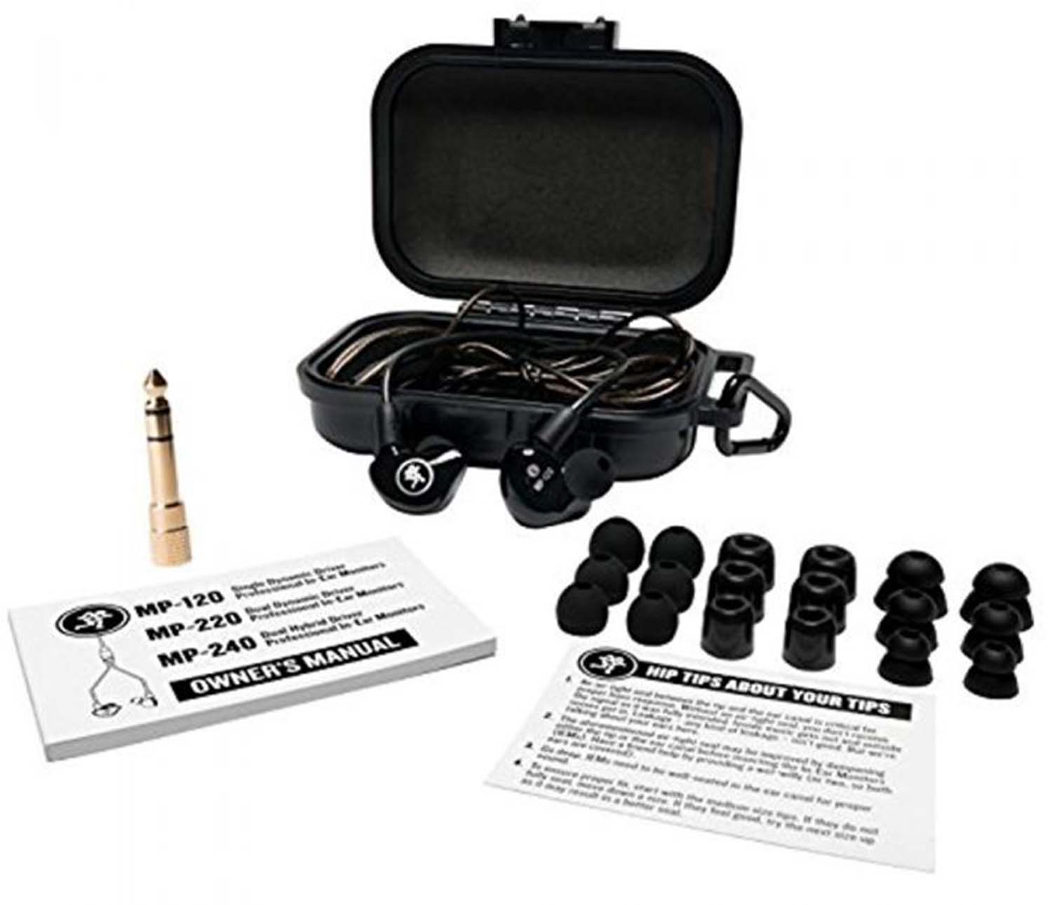 Mackie MP-120, Single Dynamic Driver Professional In-Ear Monitors - Hollywood DJ