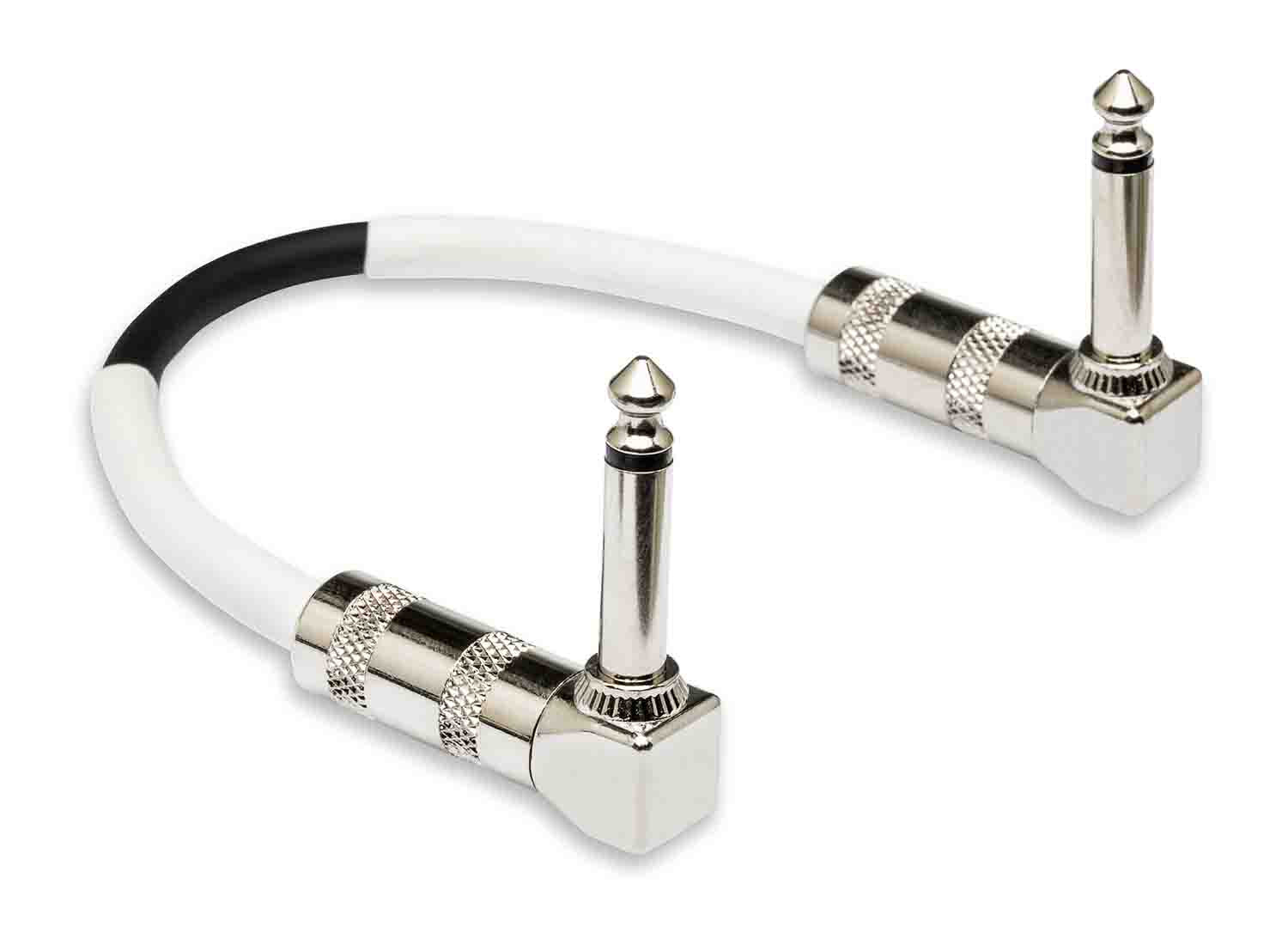 Hosa CPE-118, Right Angle to Right Angle Guitar Patch Cable - 18 Inch - Hollywood DJ