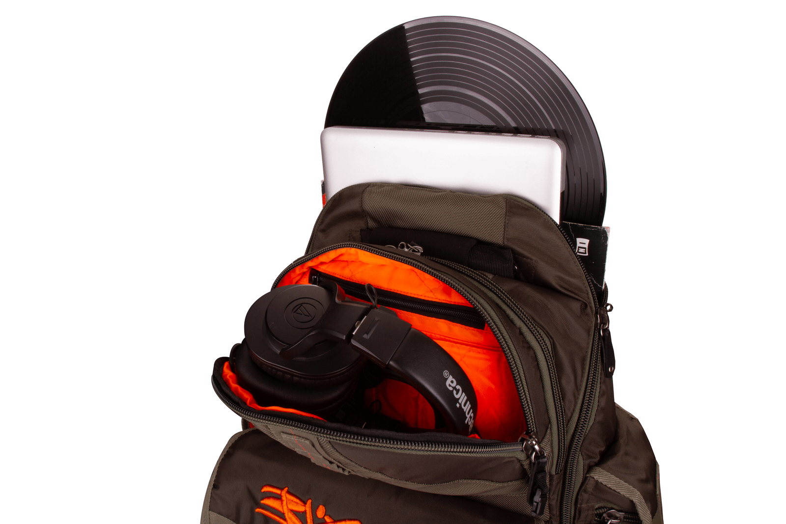 BloxBox DJ Rucksack Backpack in Olive - Hollywood DJ