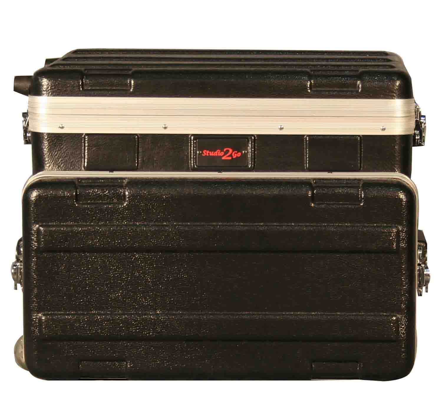 Gator Cases GRC-STUDIO4GO-W, ATA Molded PE Case for Laptop Over 4-Space Rack with Wheels - Hollywood DJ