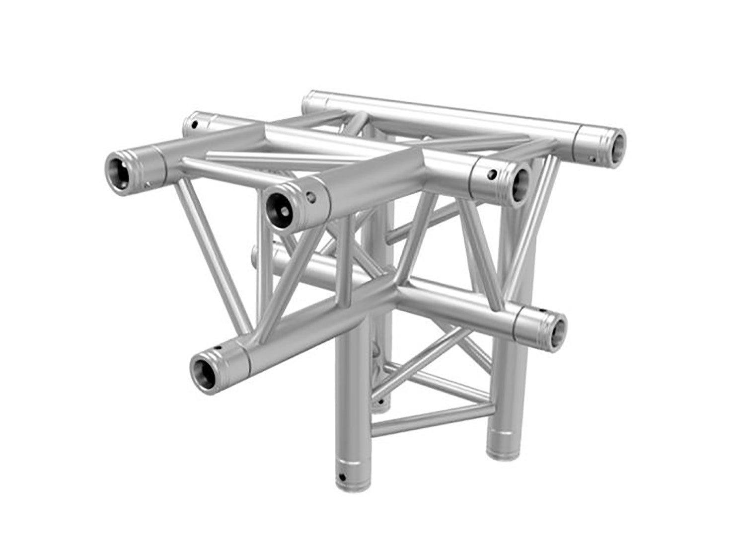 Global Truss TR-4097-D, Four Way Triangular T-Junction Apex Down for F33 Triangle Truss - 1.64 FT - Hollywood DJ