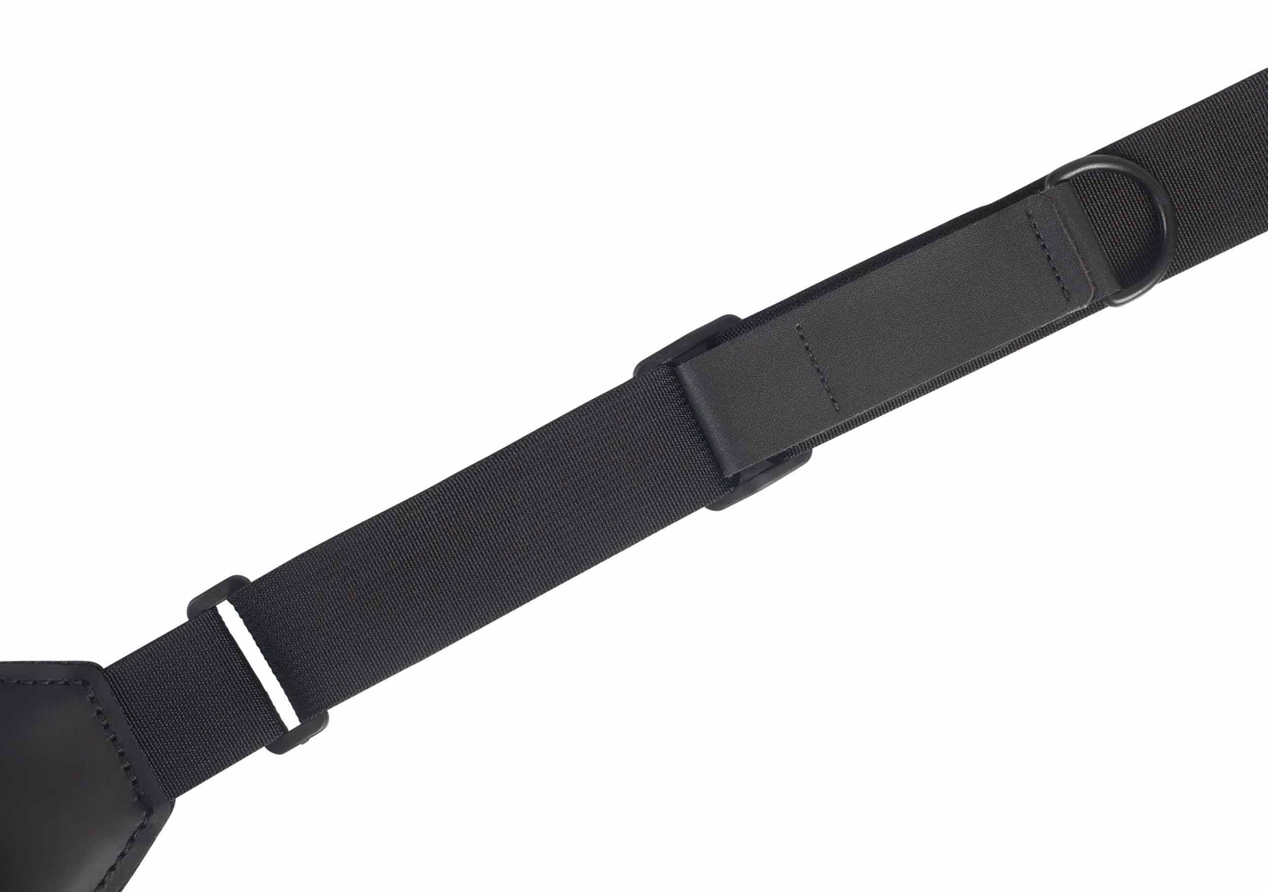 Levy's Leathers MRHNP3-BLK 3.25 inch Right Height Ergonomic Guitar Strap - Black - Hollywood DJ
