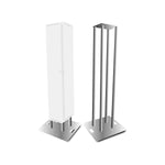 ProX XT-S4X656TOTEM 6.56 Feet Totem Package with 12in Top Plate, 30in Base Plate and Four 2 Meter F31 Tubes with White Scrim Cover - Hollywood DJ