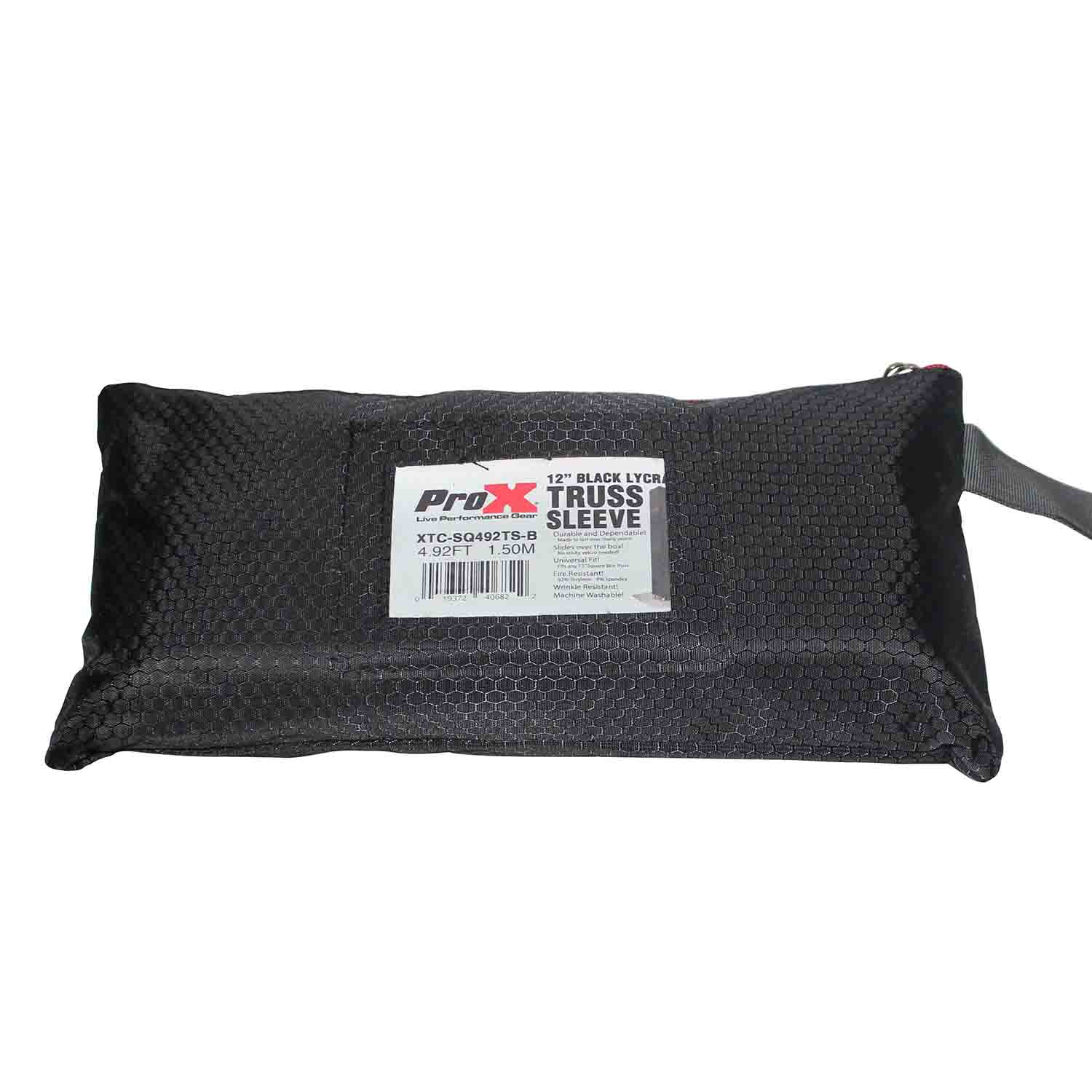 REPLACEMENT SCRIM ProX XTC-SQ492TS 4.92Ft Lycra Cover Scrim Sleeve for Standard Size Truss Configurations - Hollywood DJ