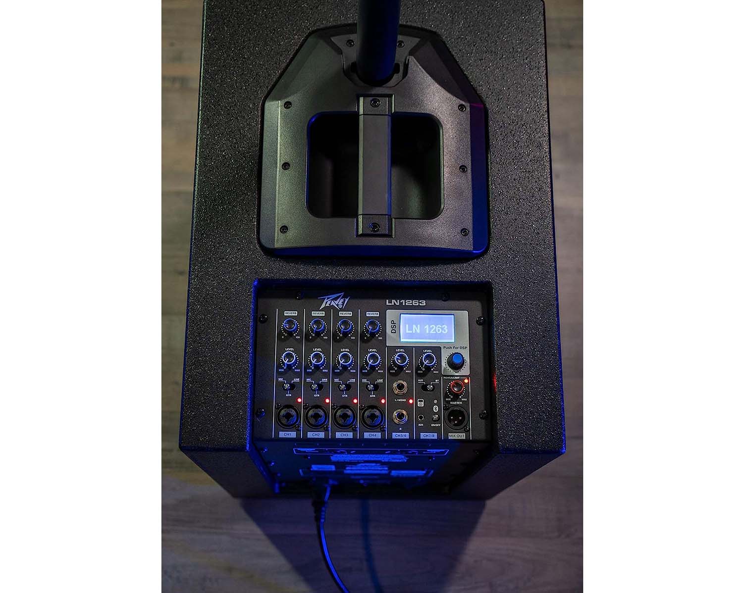 Peavey LN1263 Column Array 1200W Portable PA System with Bluetooth - Hollywood DJ