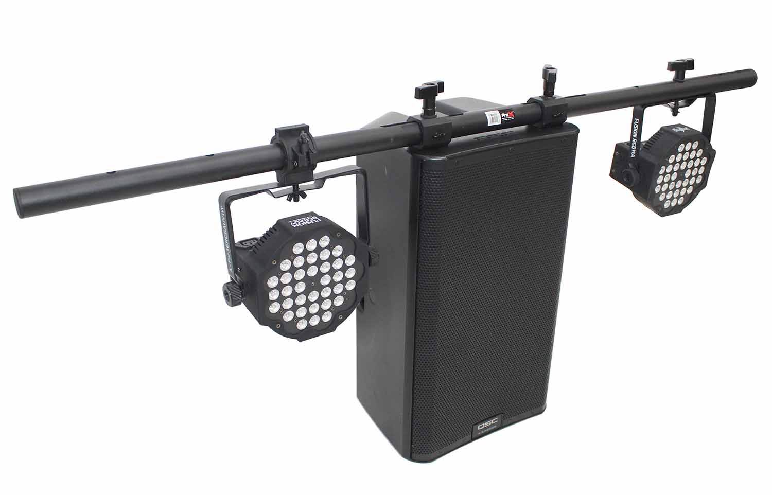 ProX X-SPLSTBAR-5FT Universal Light Bar Mounting System for Point Source PA Speakers with Fly-points - 5 Feet - Hollywood DJ