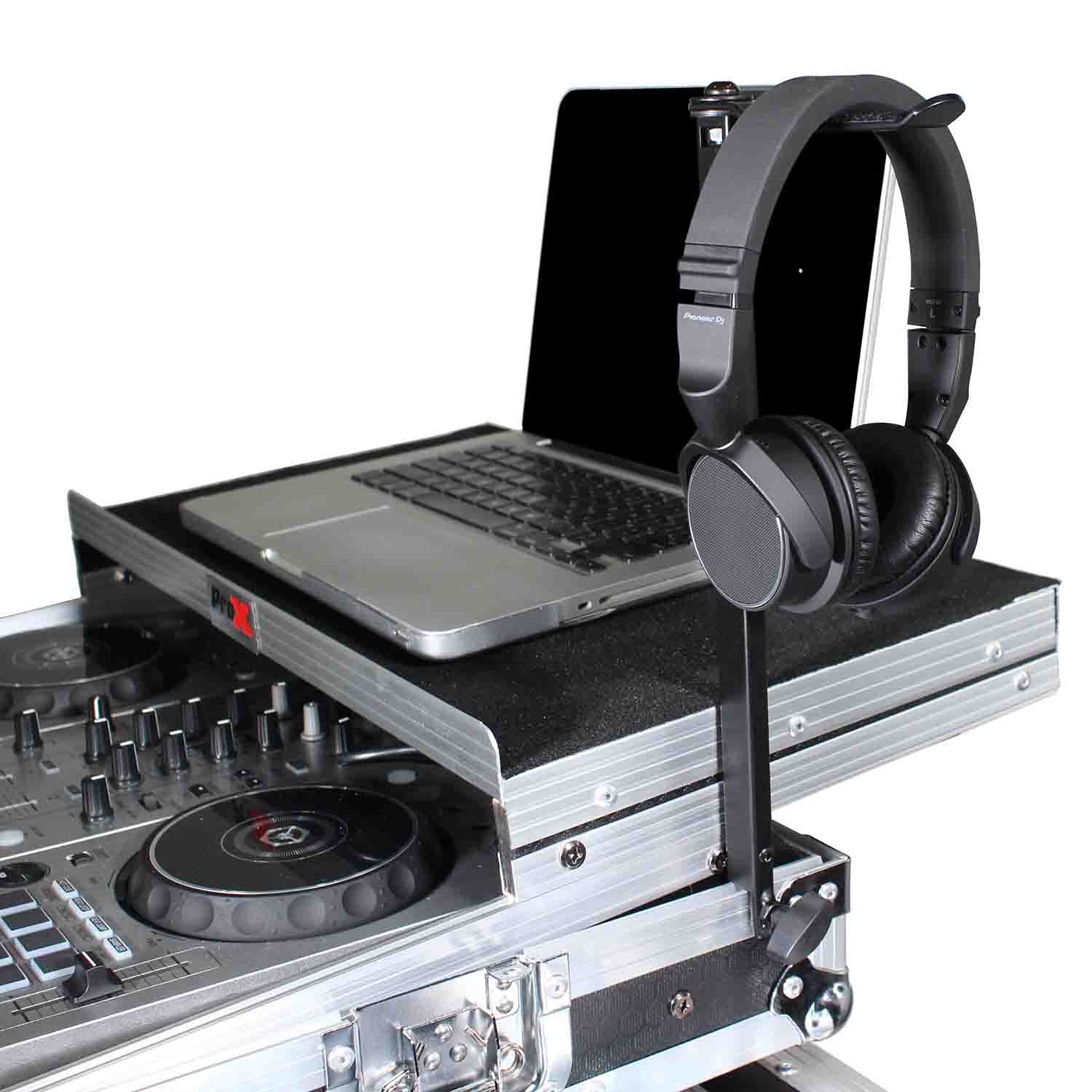 ProX X-HH815 Headphone Pole Stand for Cases 12" Shaft with Rotating Hook - Hollywood DJ