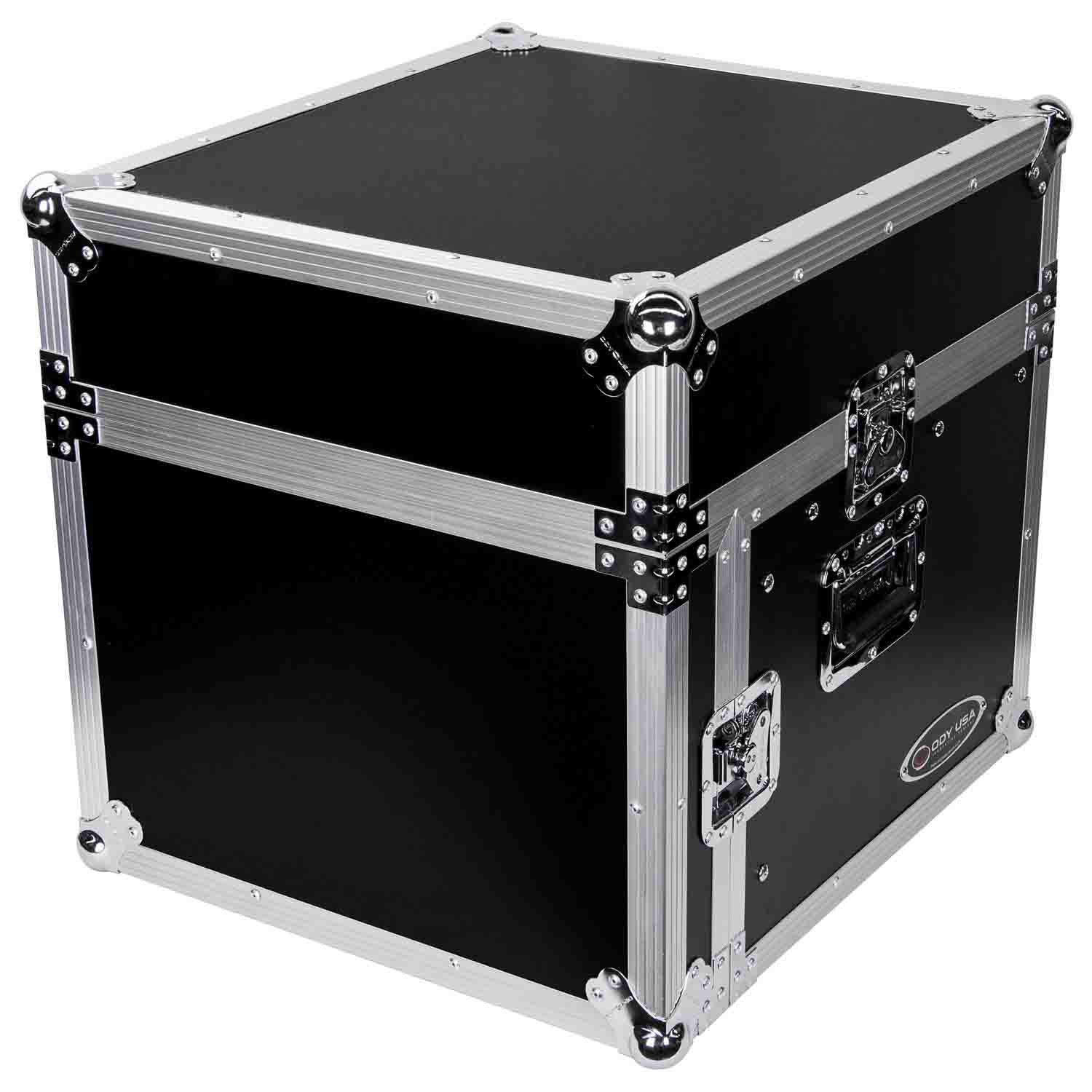 Odyssey FZ1006, 10U Top Slanted 6U Vertical Pro Combo Rack Case - Hollywood DJ