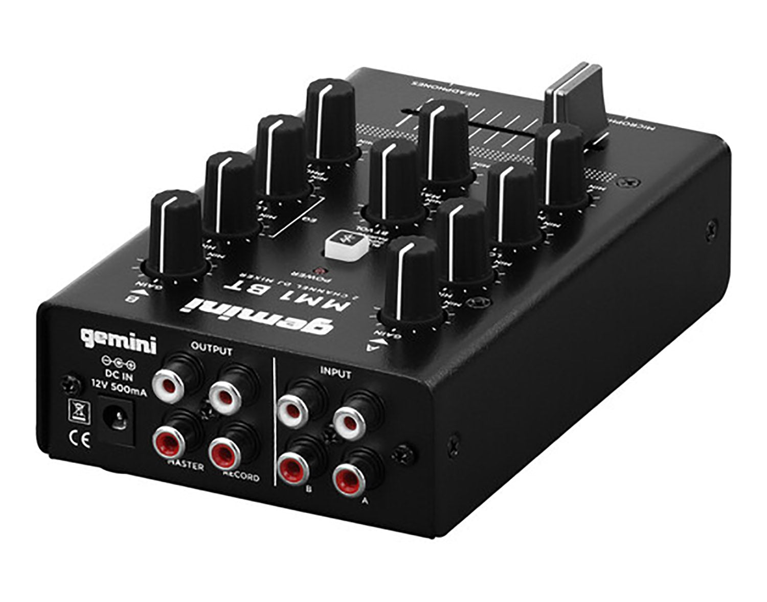 Gemini Sound MM1BT, 2-Channel Compact Mixer with Bluetooth - Hollywood DJ