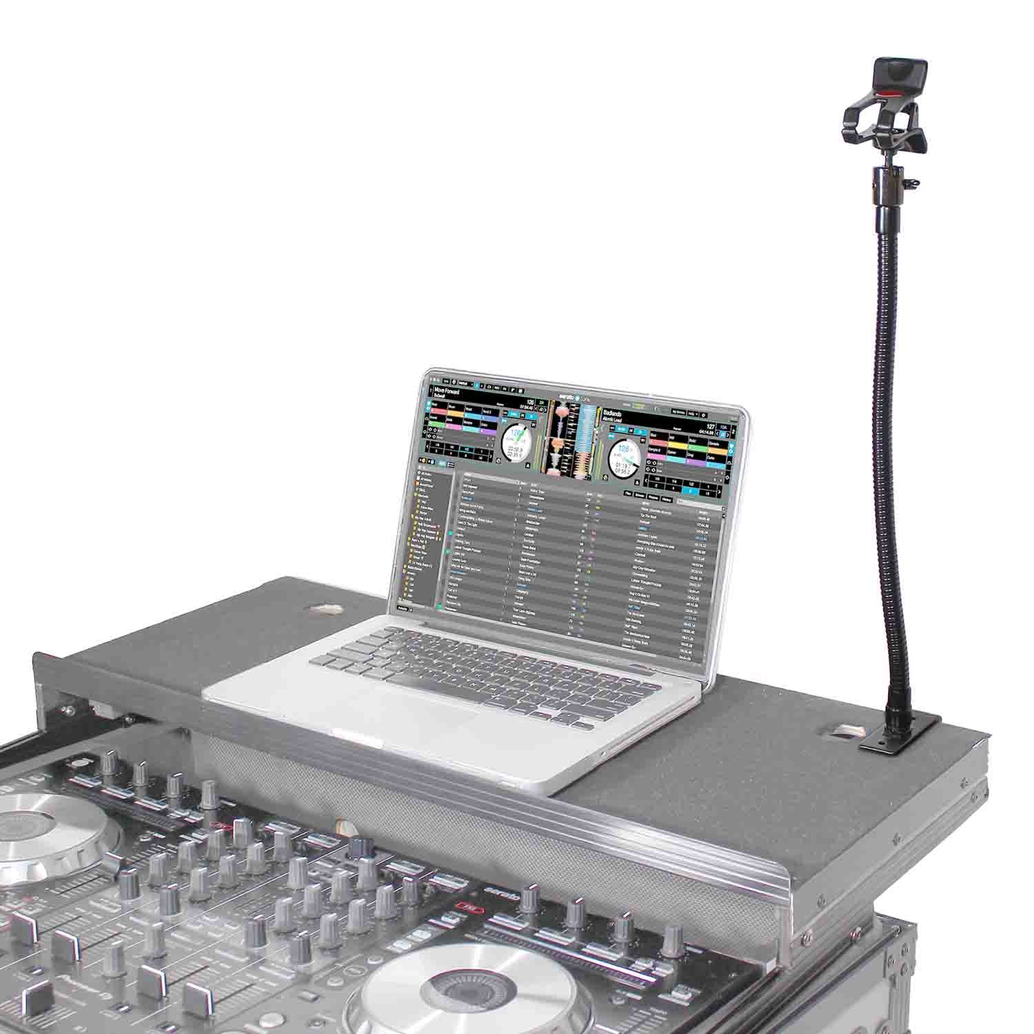 ProX X-MOBICP18 Cellphone Holder Selfie Stick with Table Stand Tripod Clamp and Case - Hollywood DJ