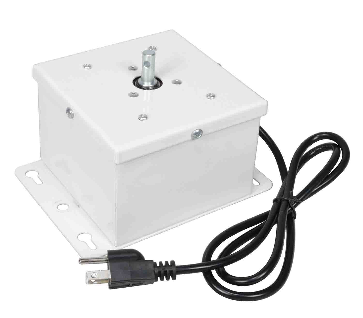 ProX X-MOTOS-WH Motos Universal Mirror Ball Oscillating 1RPM Motor Mounts up to 30" - White Finish - Hollywood DJ