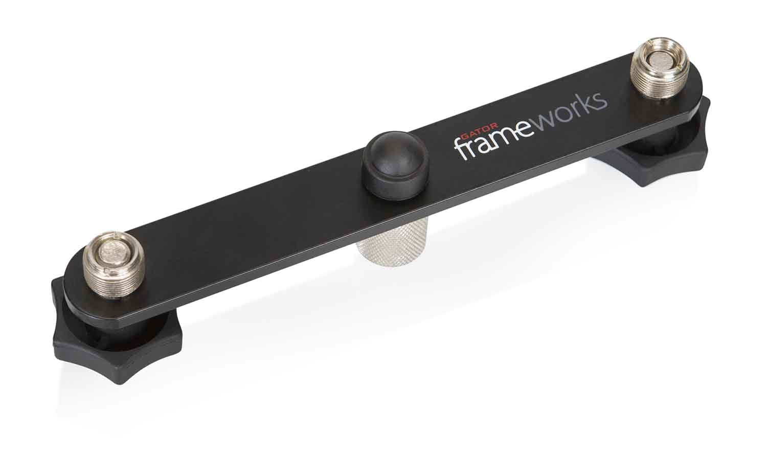 Gator Frameworks GFWMIC1TO2, 1-To-2 Mic Mount Bar - Hollywood DJ