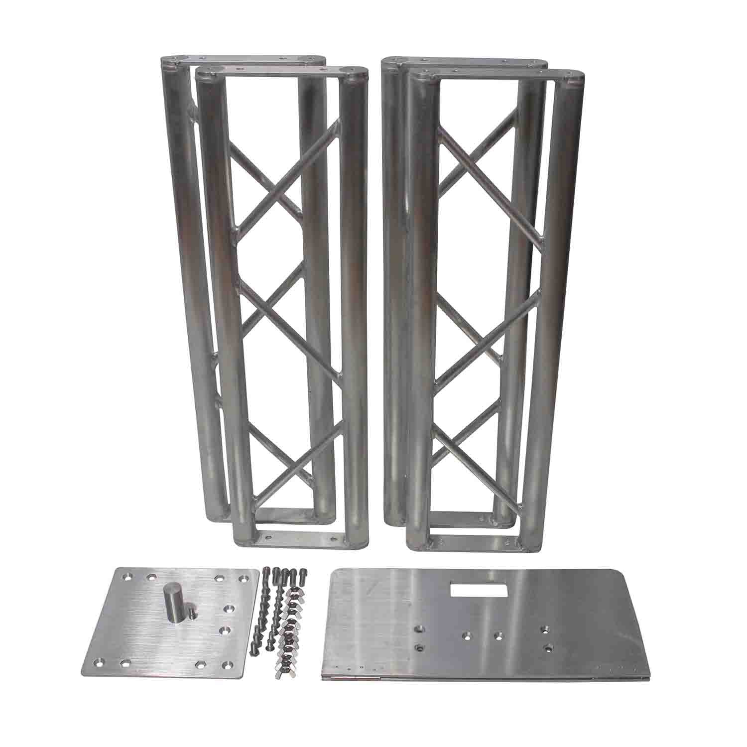 ProX XT-FTP328-656-C 6.56ft or 3.28ft Flex Tower Totem Package with Road Case - Hollywood DJ