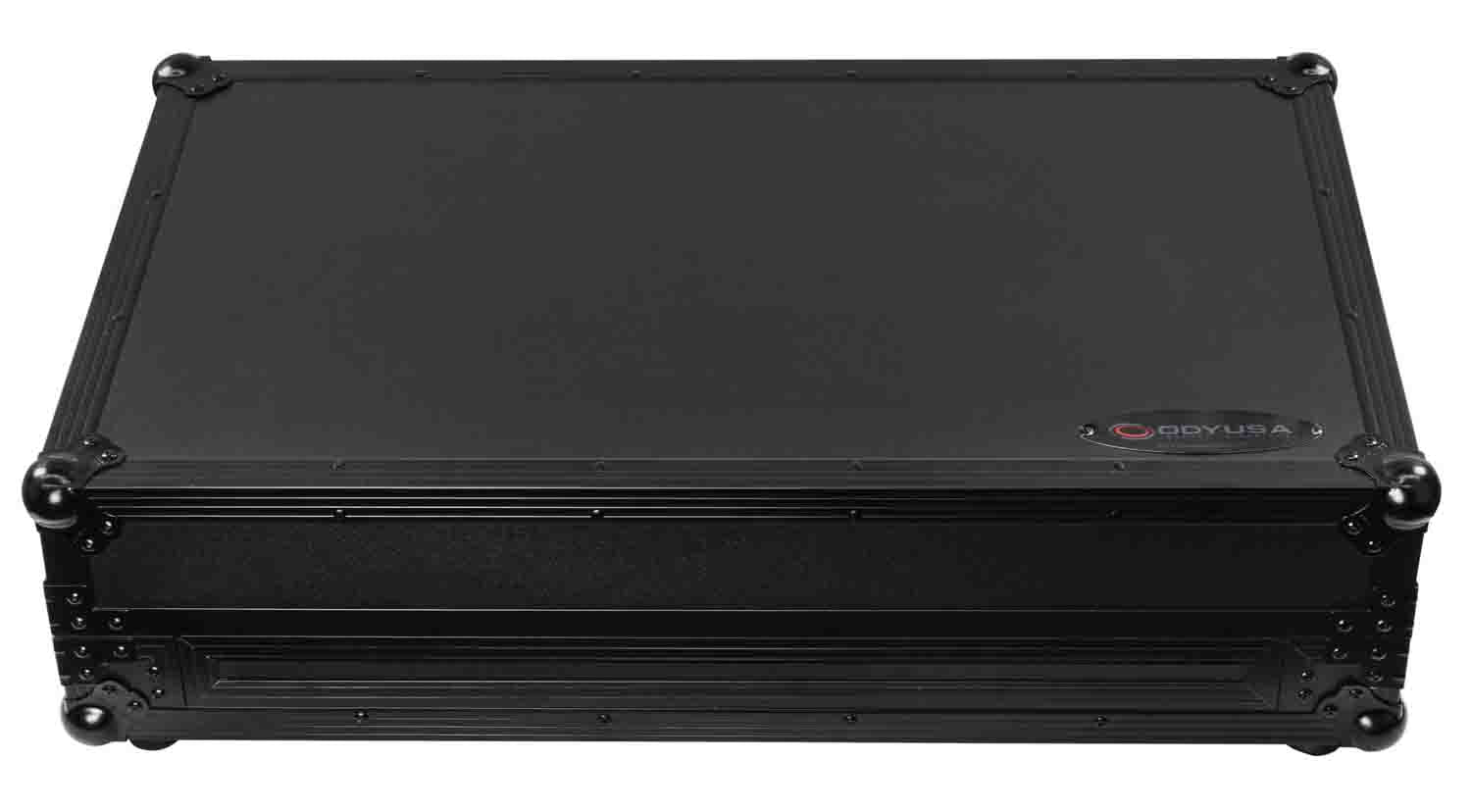 Odyssey FZGSDDJREV7WBL Glide Style Flight Case for Pioneer DDJ-REV7 Controller with Wheels and Laptop Platform - Black - Hollywood DJ