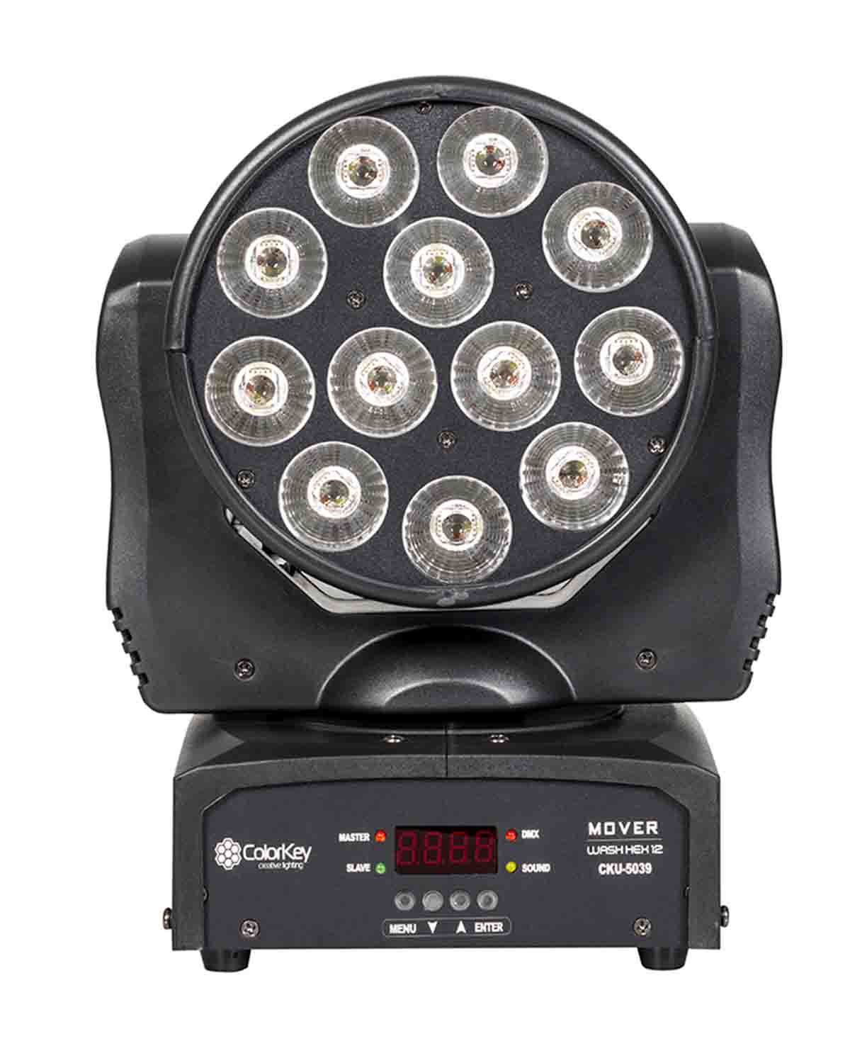 Colorkey CKU-5039 Mover Wash Hex 12, Moving Head Wash Light - Hollywood DJ