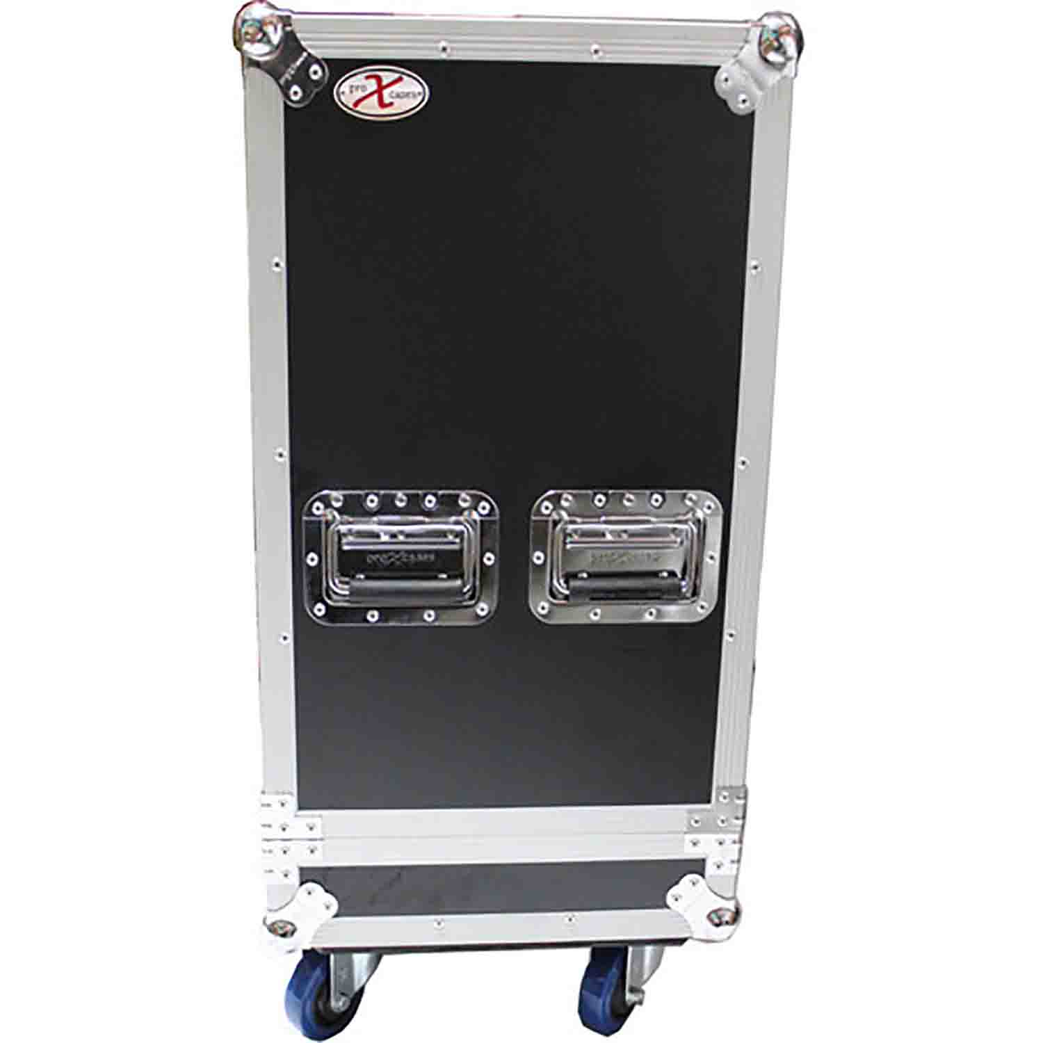 ProX X-QSC-KW122 Dual ATA Style Speaker Flight Case for QSC KW122 Speakers Holds 2 - Hollywood DJ