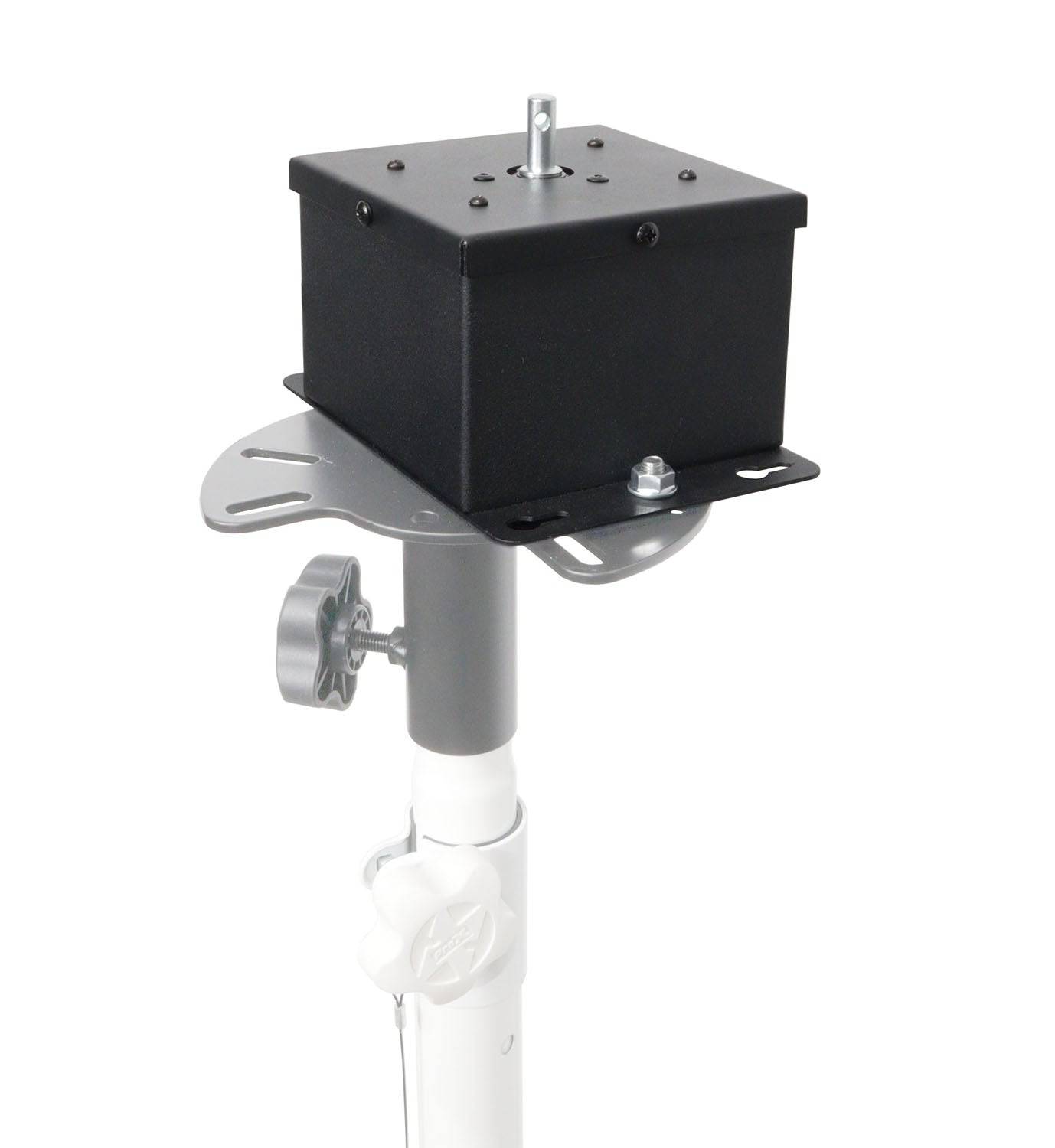 ProX X-MOTOS-BL, MOTOS Universal Mirror Ball Oscillating 1RPM Motor Mounts up to 30" Mirror Balls - Black - Hollywood DJ