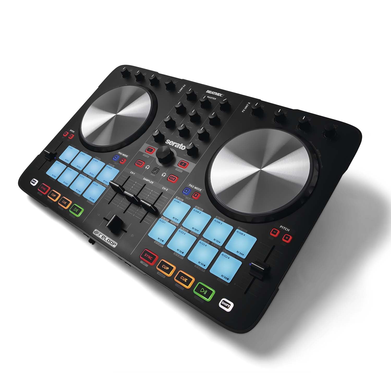 Reloop BEATMIX-2-MK2, 2 Channel Performance Pad Controller For Serato DJ - Hollywood DJ