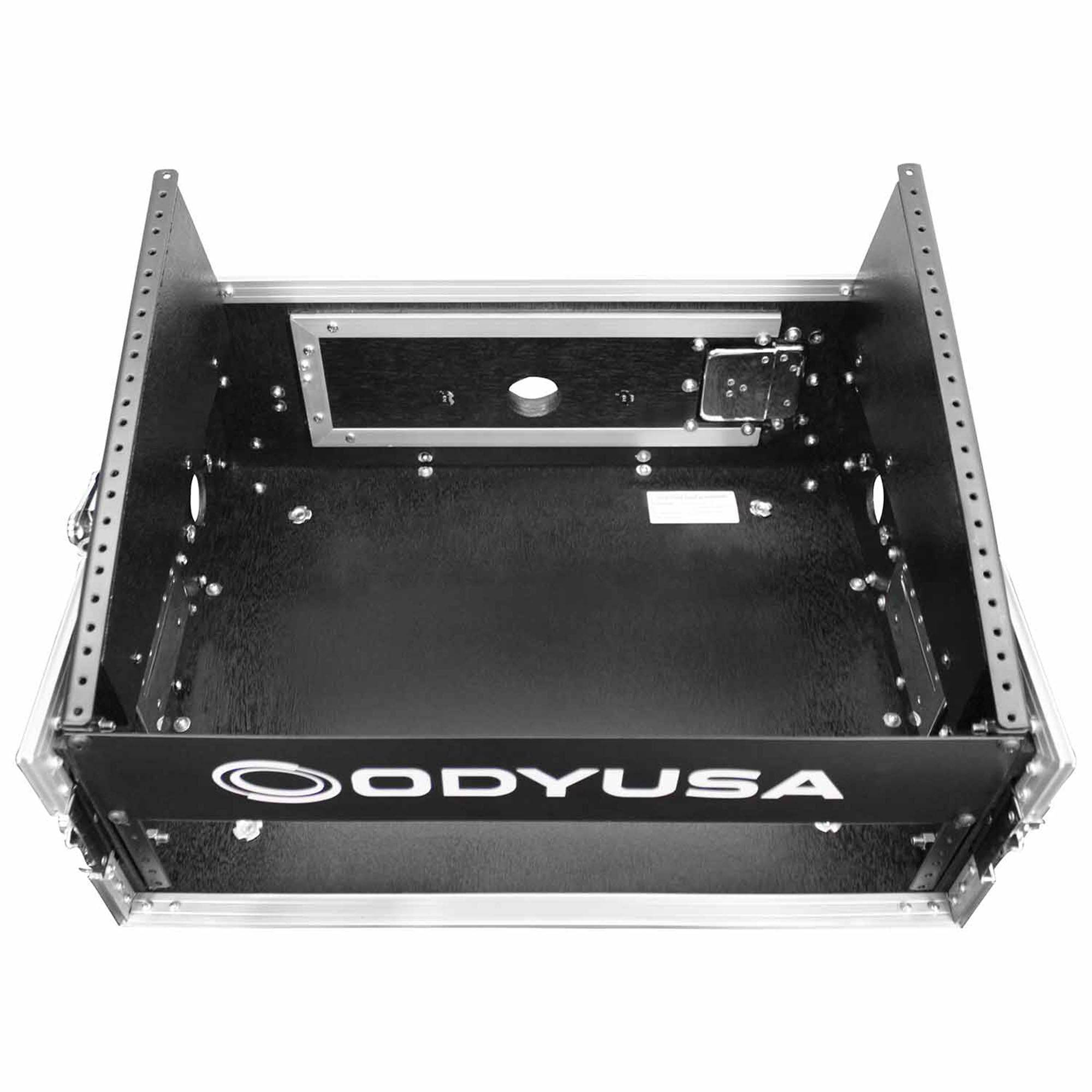 Open Box: Odyssey FR0802 Combo Rack Flight Case 8U Top Slanted Rack - Hollywood DJ