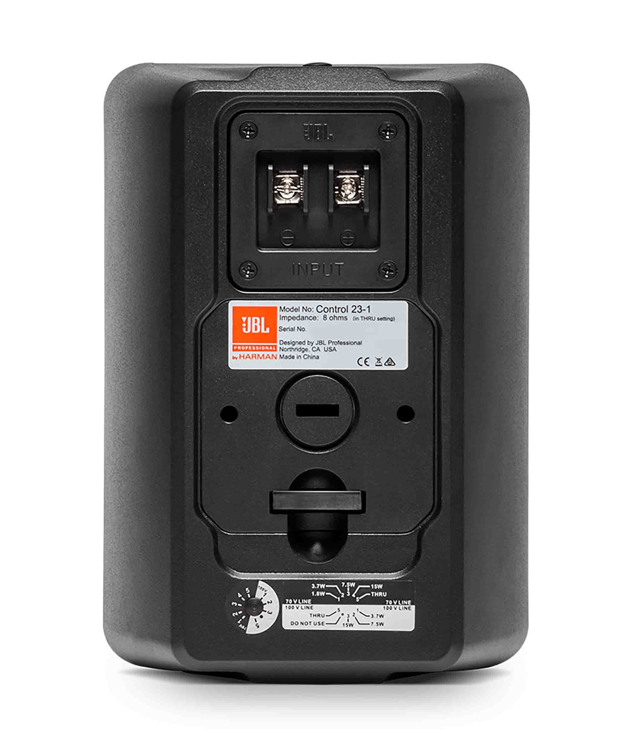 JBL Control 23-1, Ultra Compact Indoor/Outdoor Background/Foreground Speaker JBL