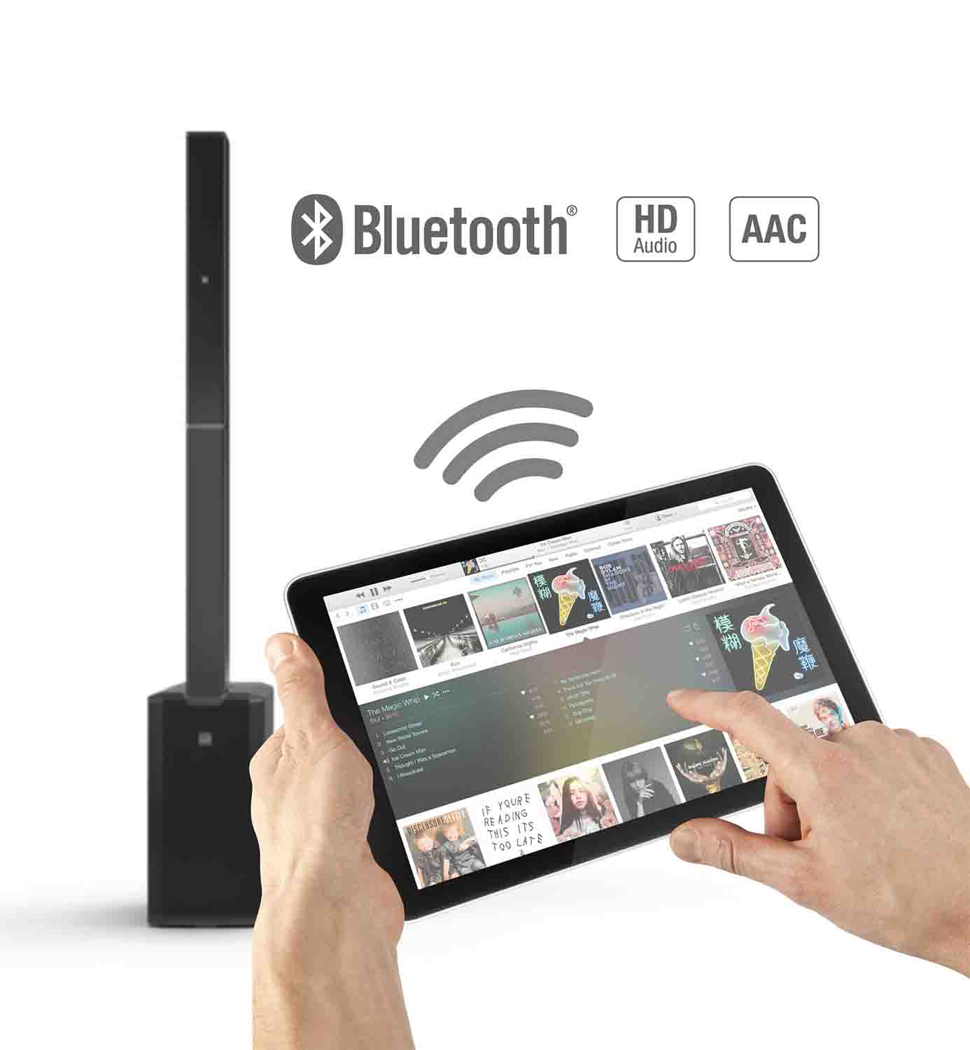 LD System MAUI 11 G3, Portable Cardioid Powered Column PA System - Black - Hollywood DJ