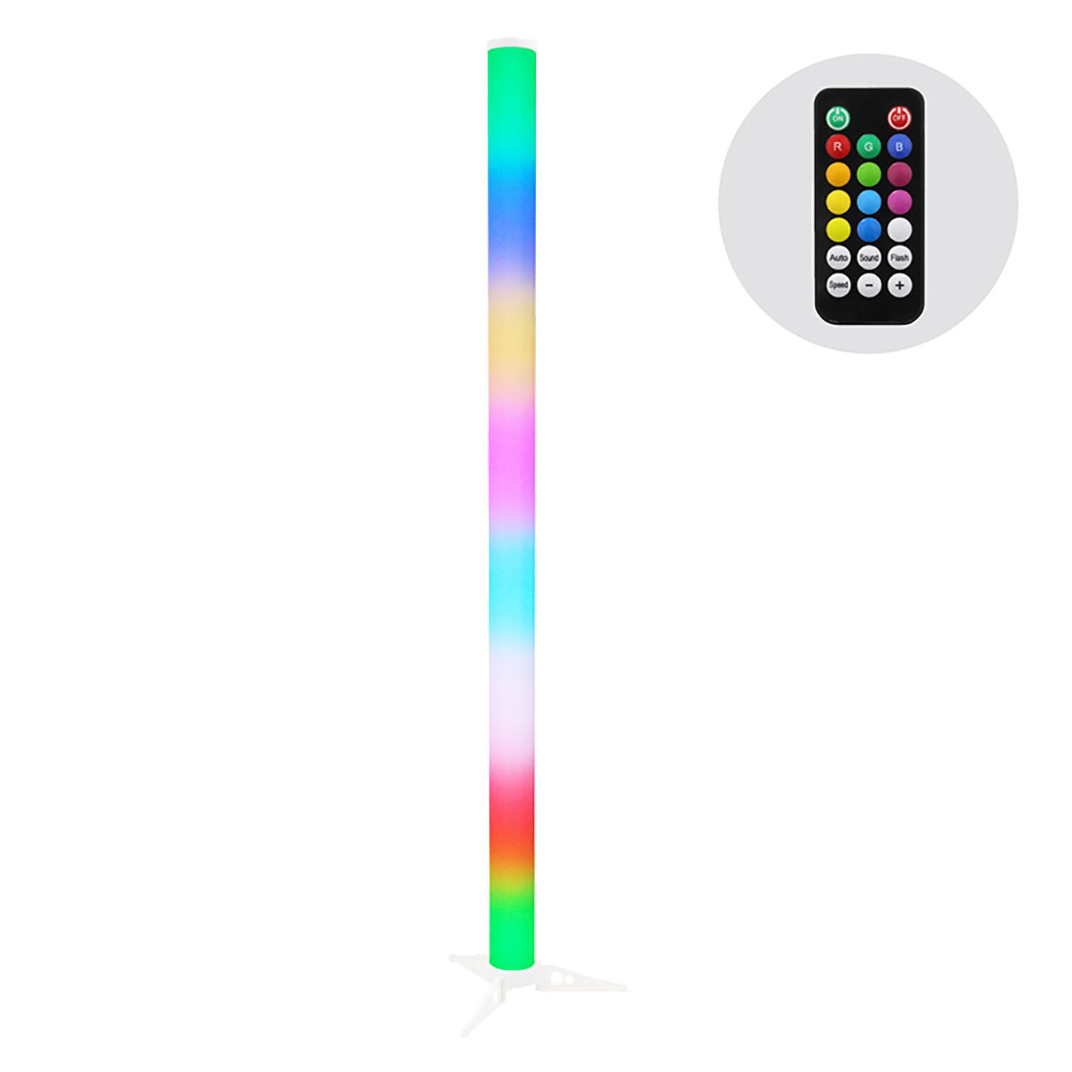 JMAZ JZ2005 LED Color Tube, Galaxy Tube with 32 Tri-color (RGB) LEDs and RF Remote Control - Hollywood DJ