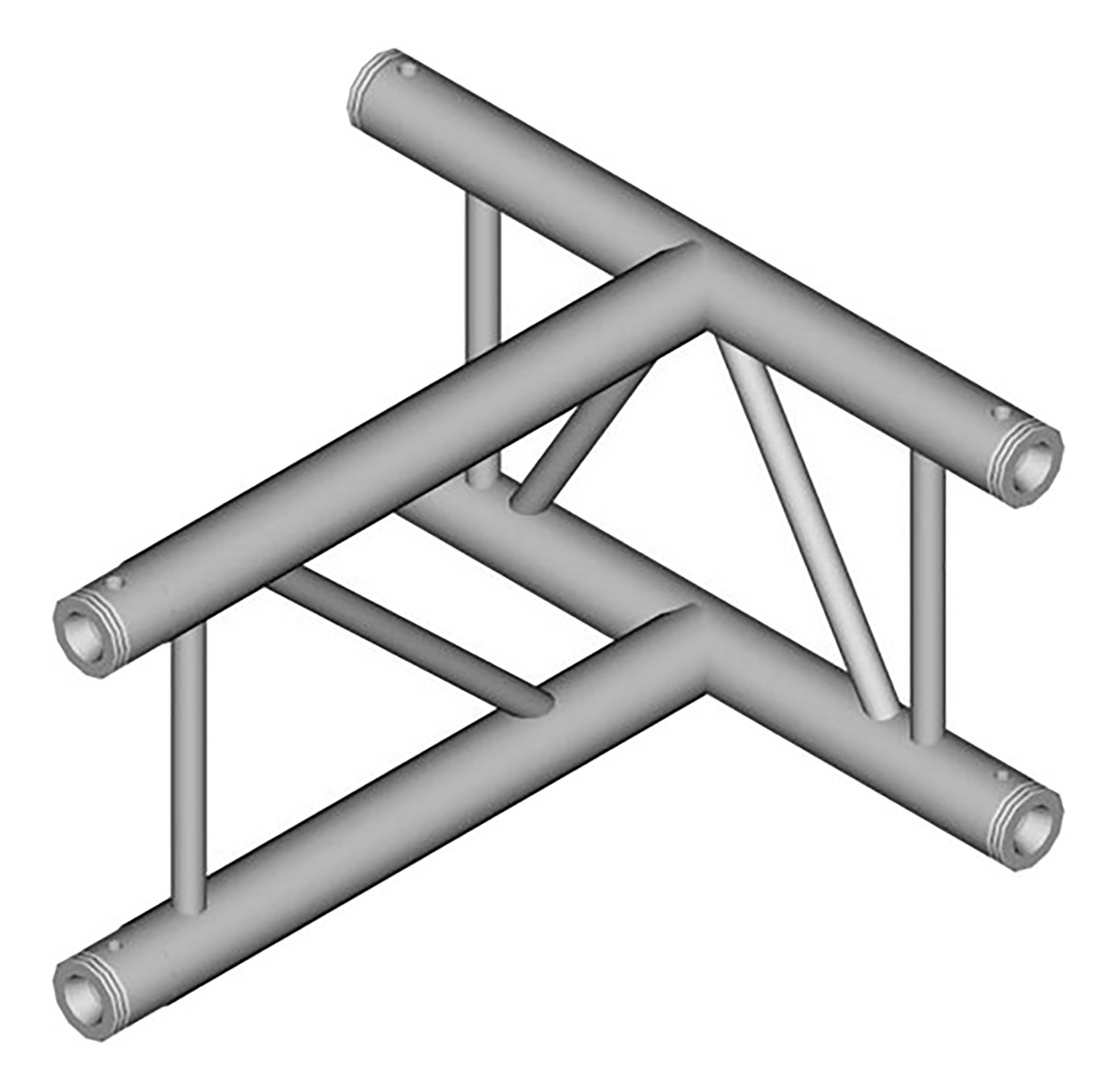 Global Truss IB-4068-V, Vertical Three Way T-Junction for F32 I-Beam Truss System - 1.64 ft - Hollywood DJ