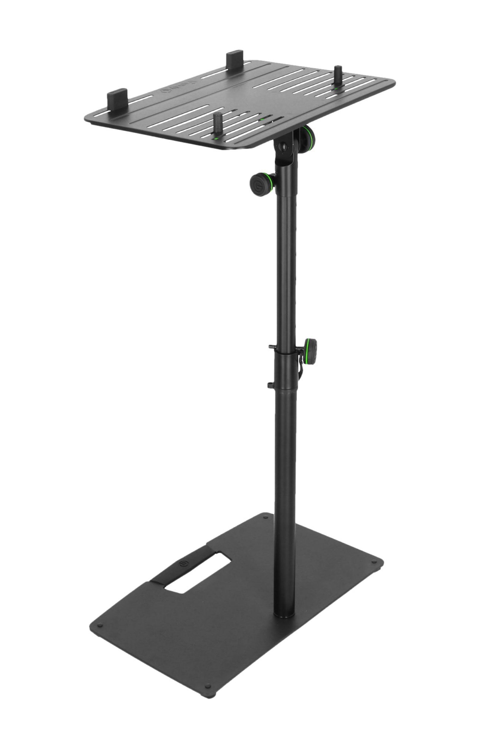 Gravity LTS T 02 B, Universal Laptop Stand with Adjustable Holding Pins and Steel Base - Black - Hollywood DJ