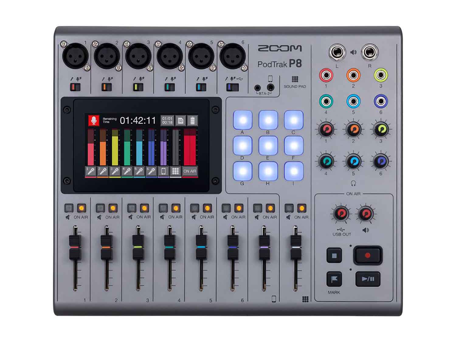 B-Stock: Zoom PodTrak P8 Portable Multitrack Podcast Recorder - Hollywood DJ